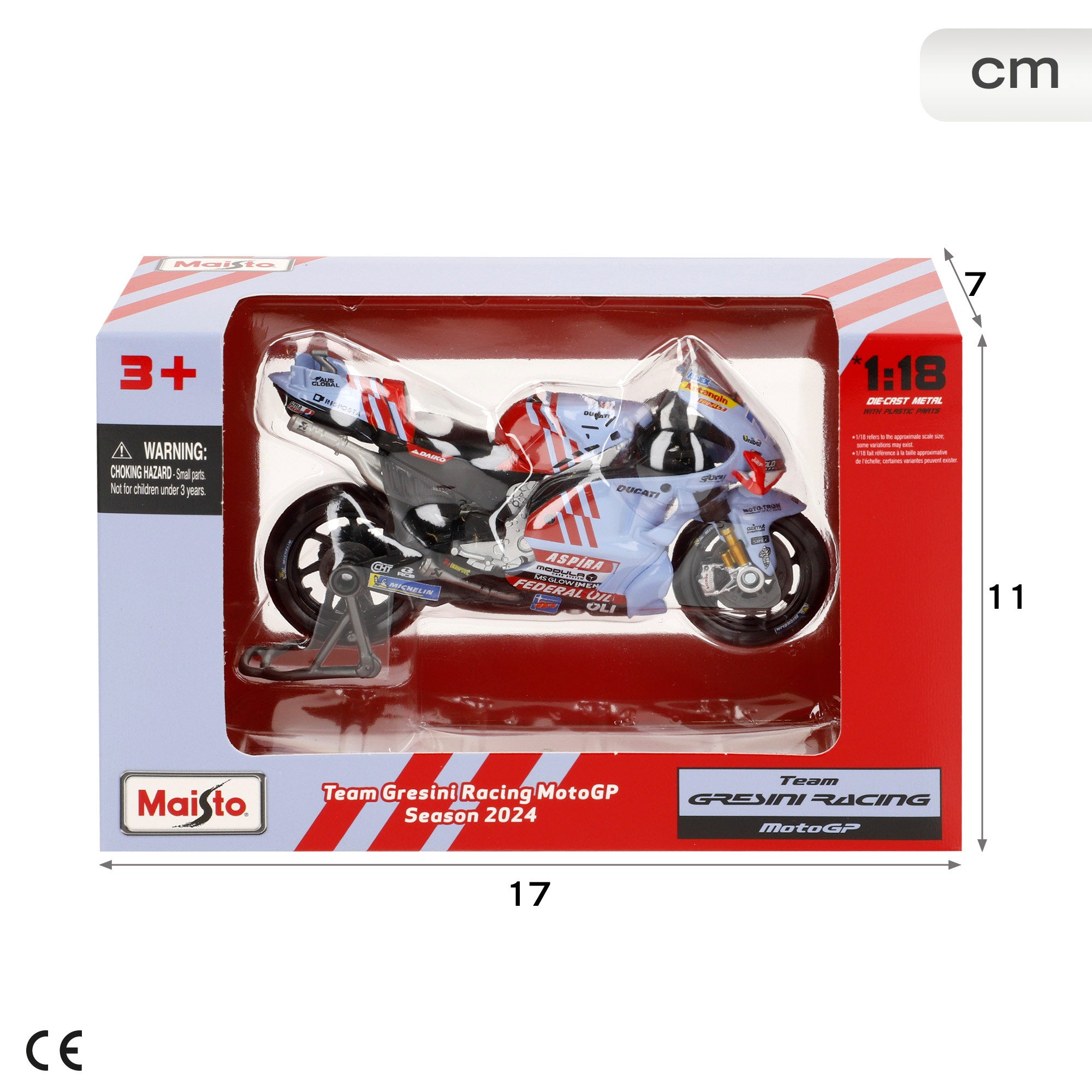 Maisto Moto 1:18 Ducati Gresini A. Márquez MotoGP 2024