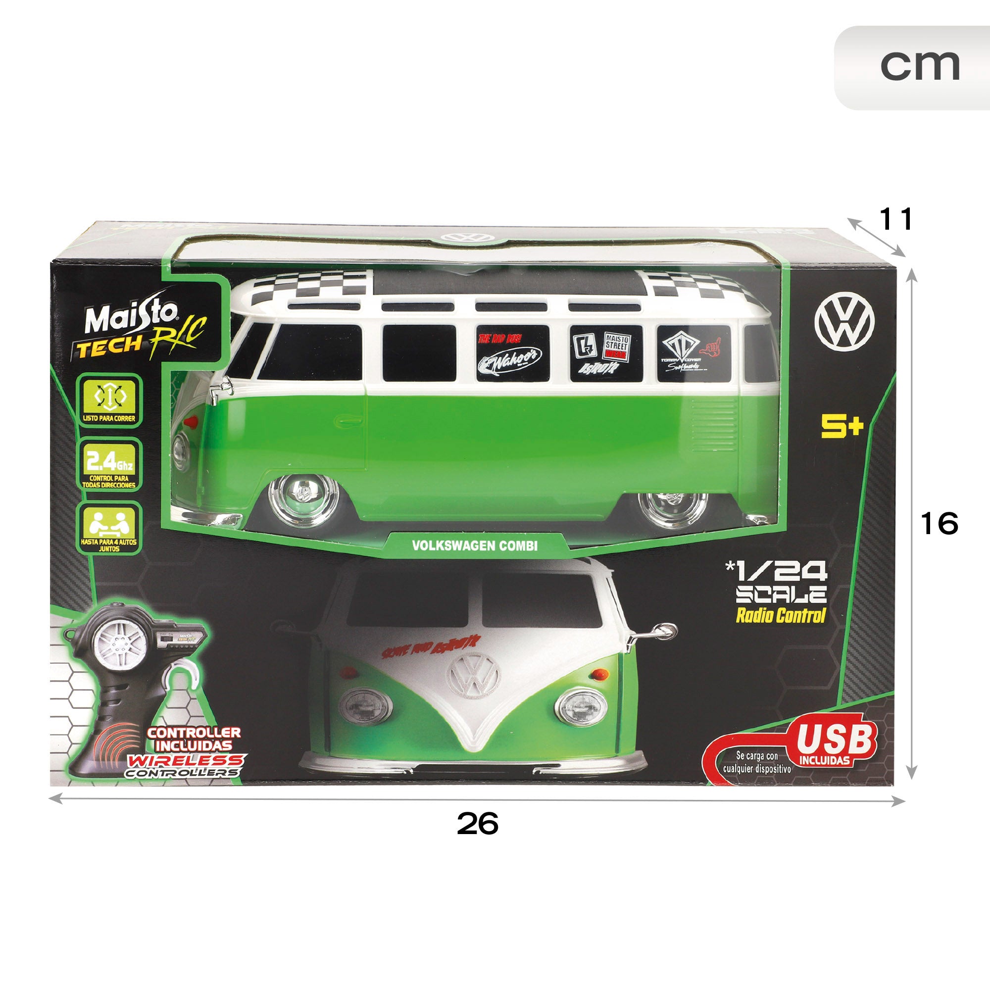 Maisto Tech R/C Volkswagen Combi Van telecomandada 1:24