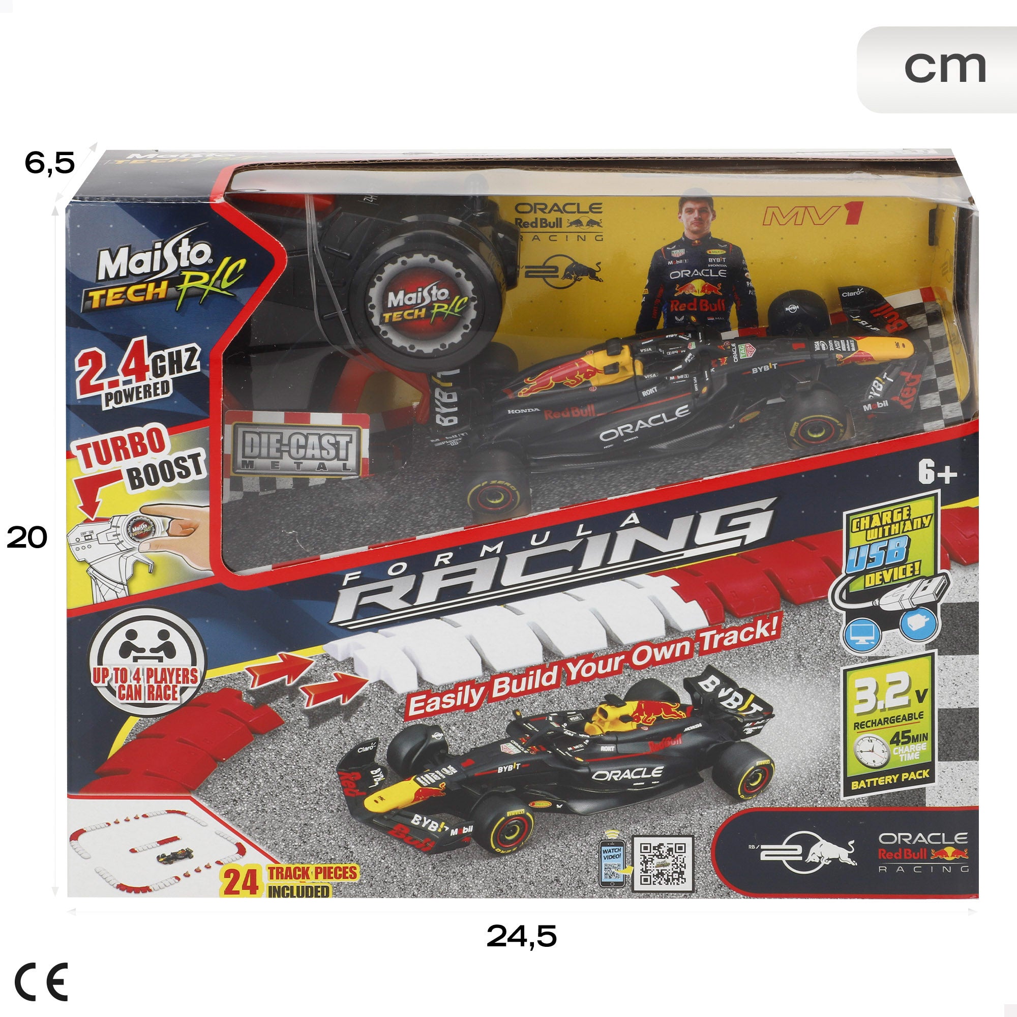 Maisto Coche teledirigido F1 2024 Red Bull Racing RB20 Leclerc 1:41