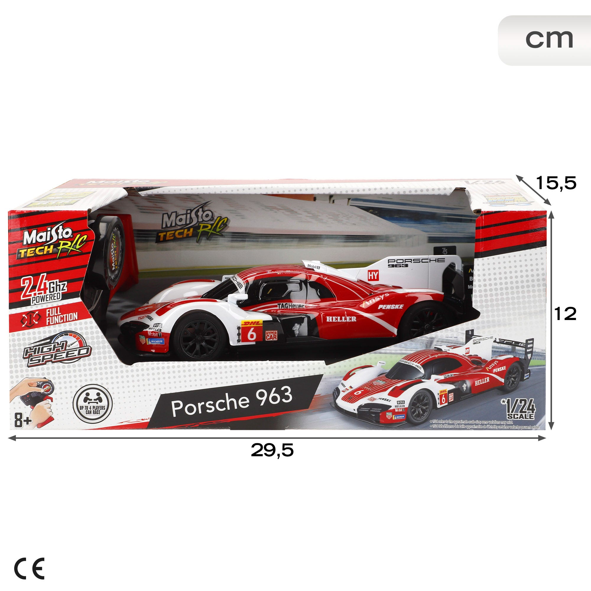 Carro telecomandado Maisto Tech R/C Porsche 963 1:24