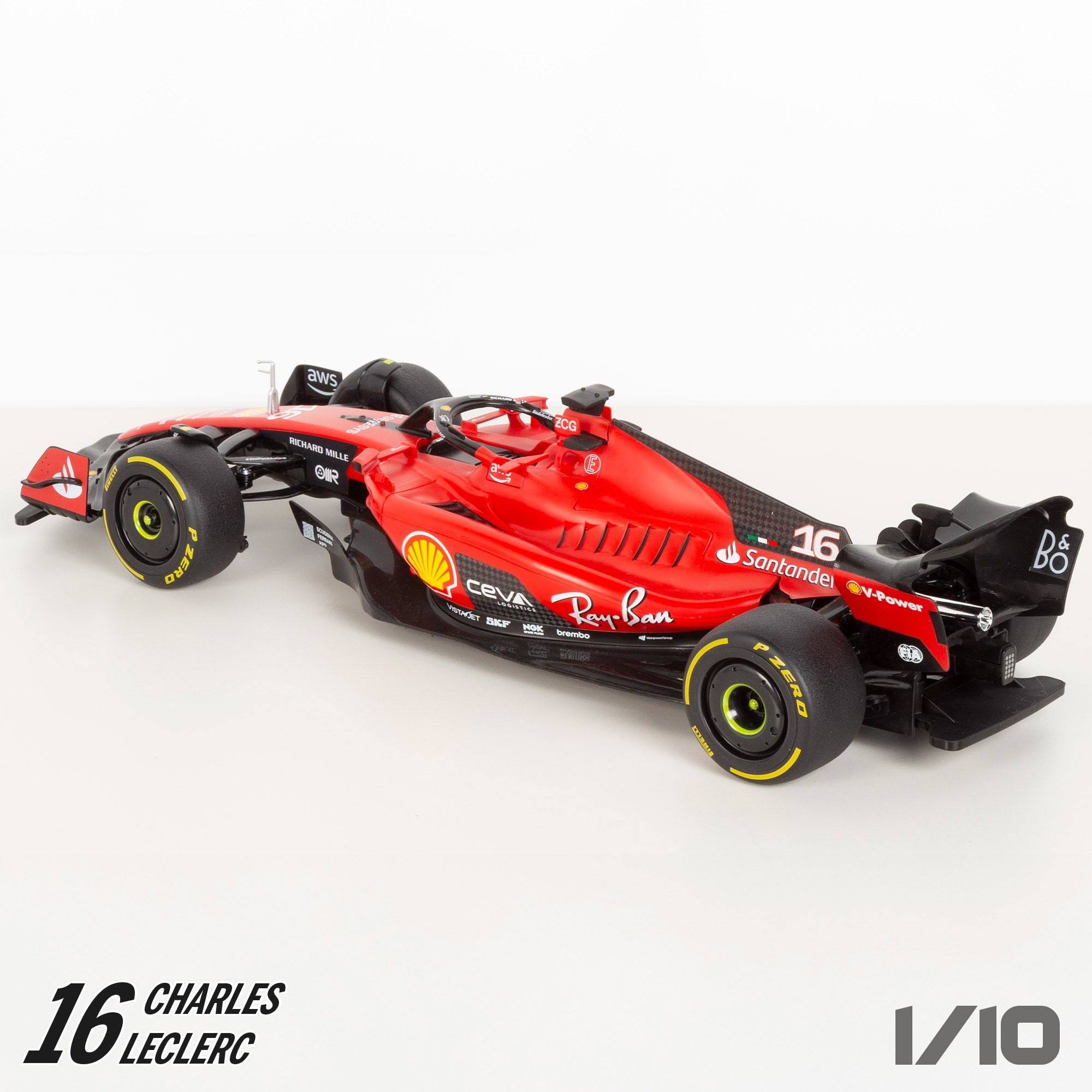 Maisto Carro telecomandado F1 2023 Ferrari SF-23 Charles Leclerc 1:10