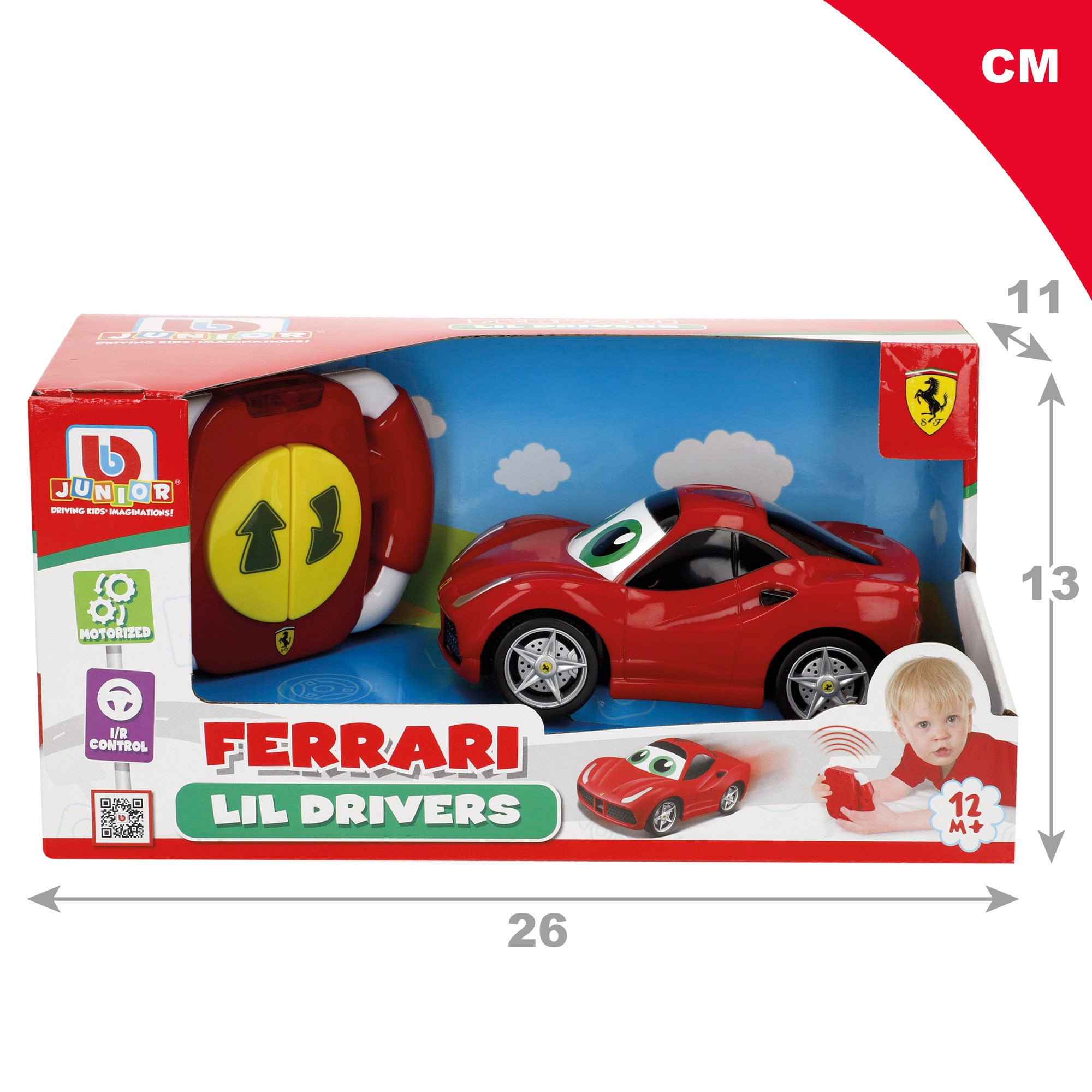 Burago Ferrari de juguete teledirigido por infrarrojos