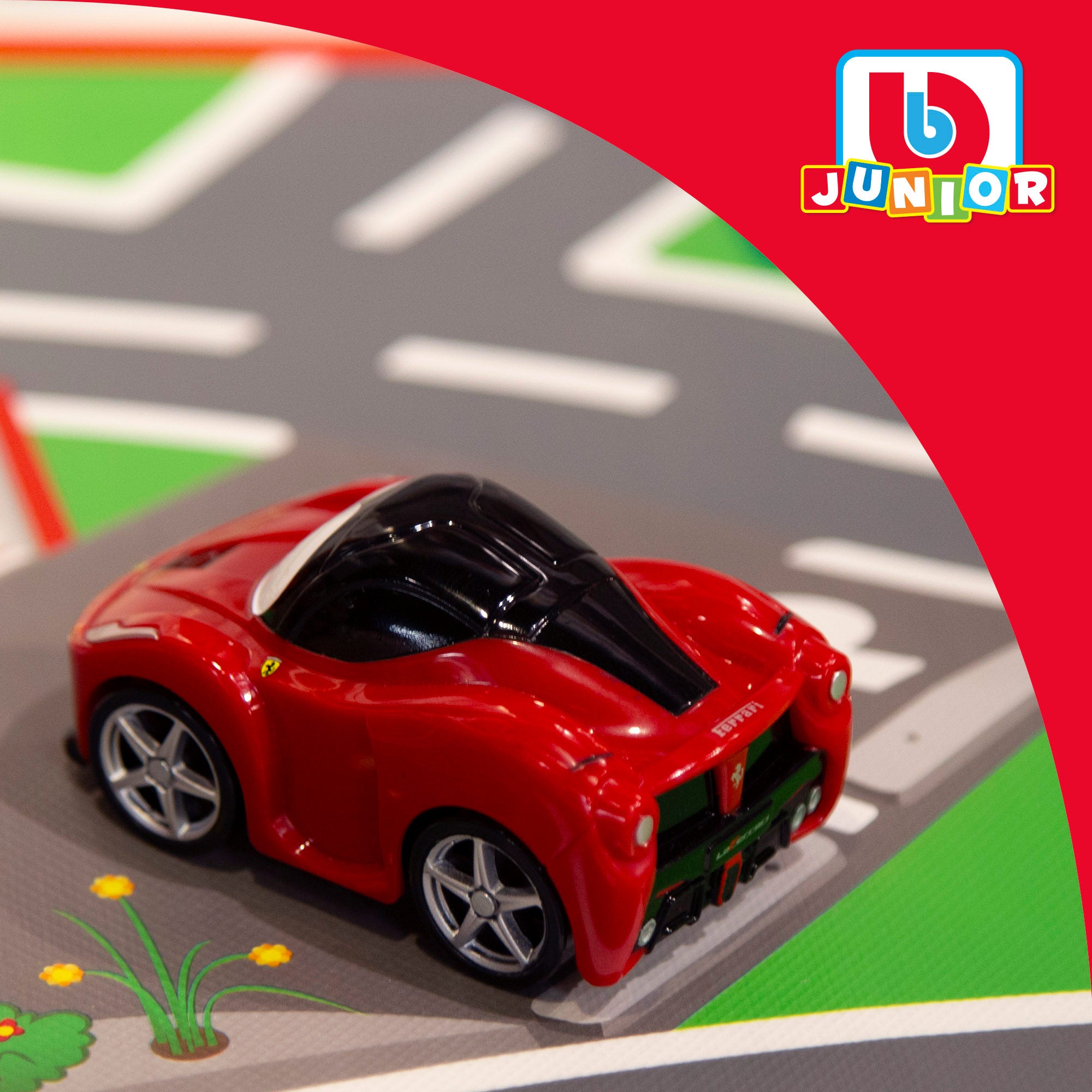 Burago Set de juego alfombra bebé circuito con coche Ferrari LaFerrari