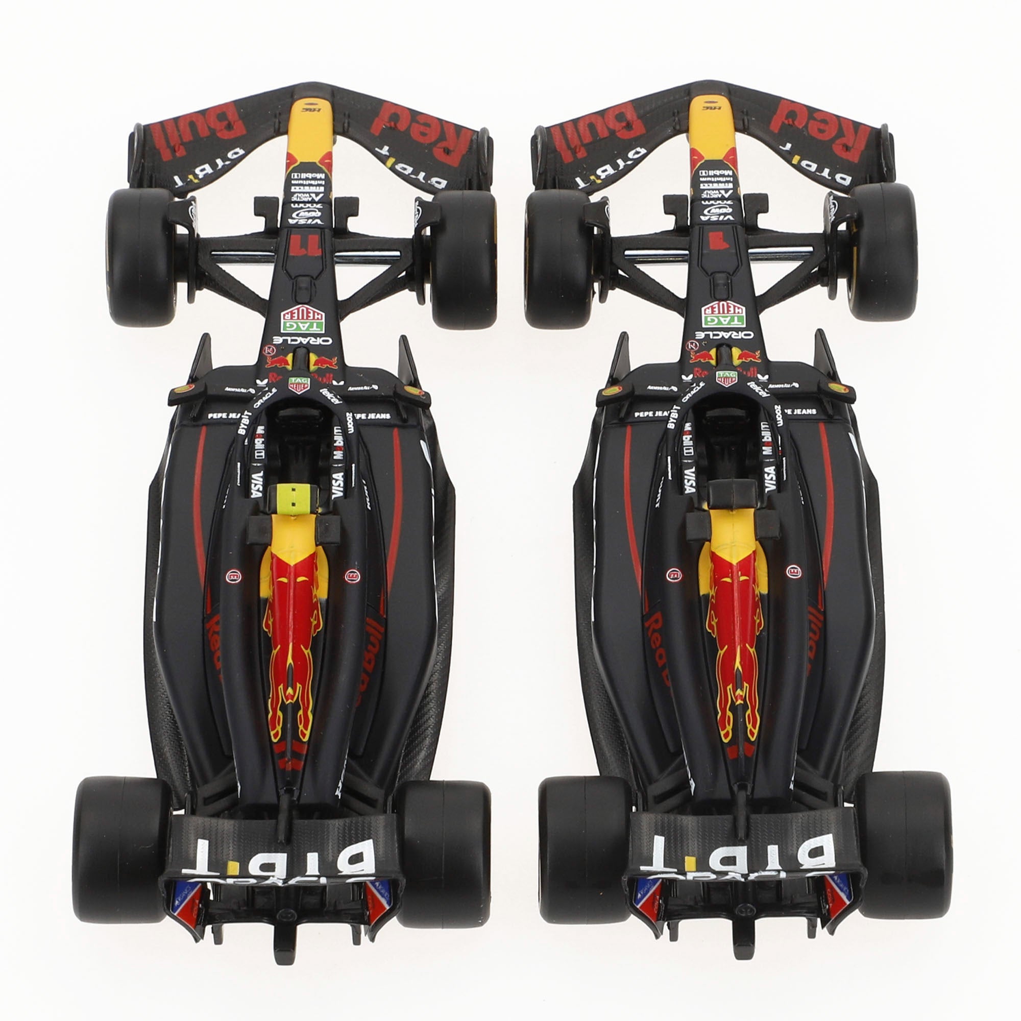 Burago Set 2 coches 1:43 Oracle Red Bull RB20 Max Verstappen y Sergio Pérez F1 2024