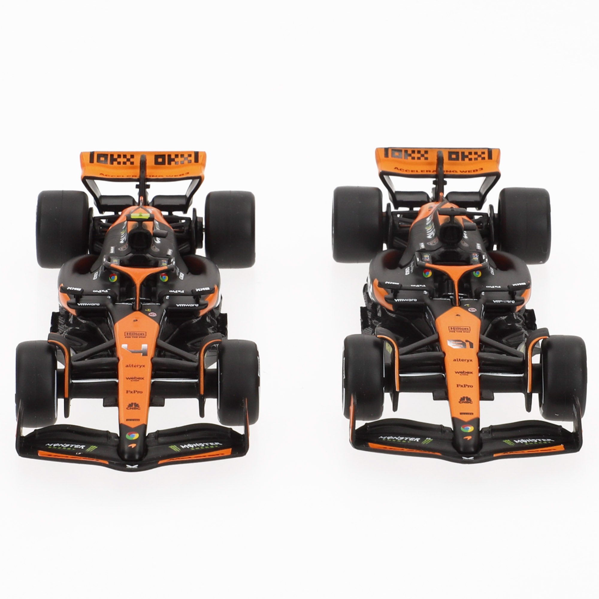 Burago Set 2 coches 1:43 McLaren MCL38 Piastri y Norris F1 2024
