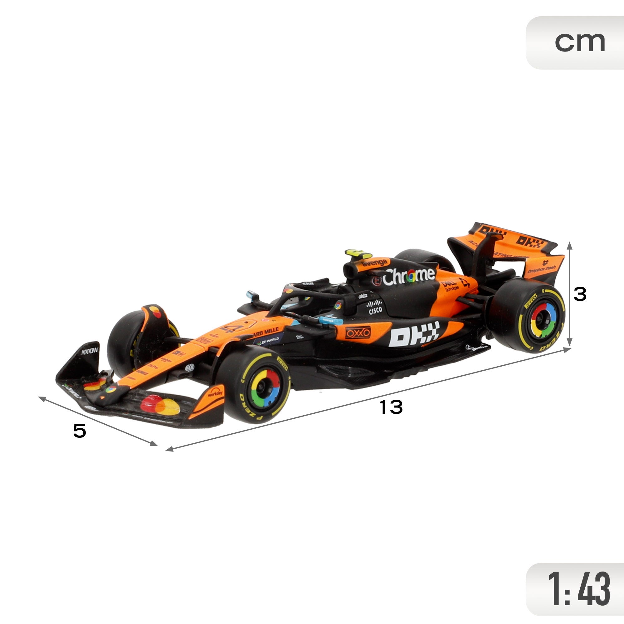 Burago Coche 1:43 McLaren MCL39 Lando Norris F1 2025