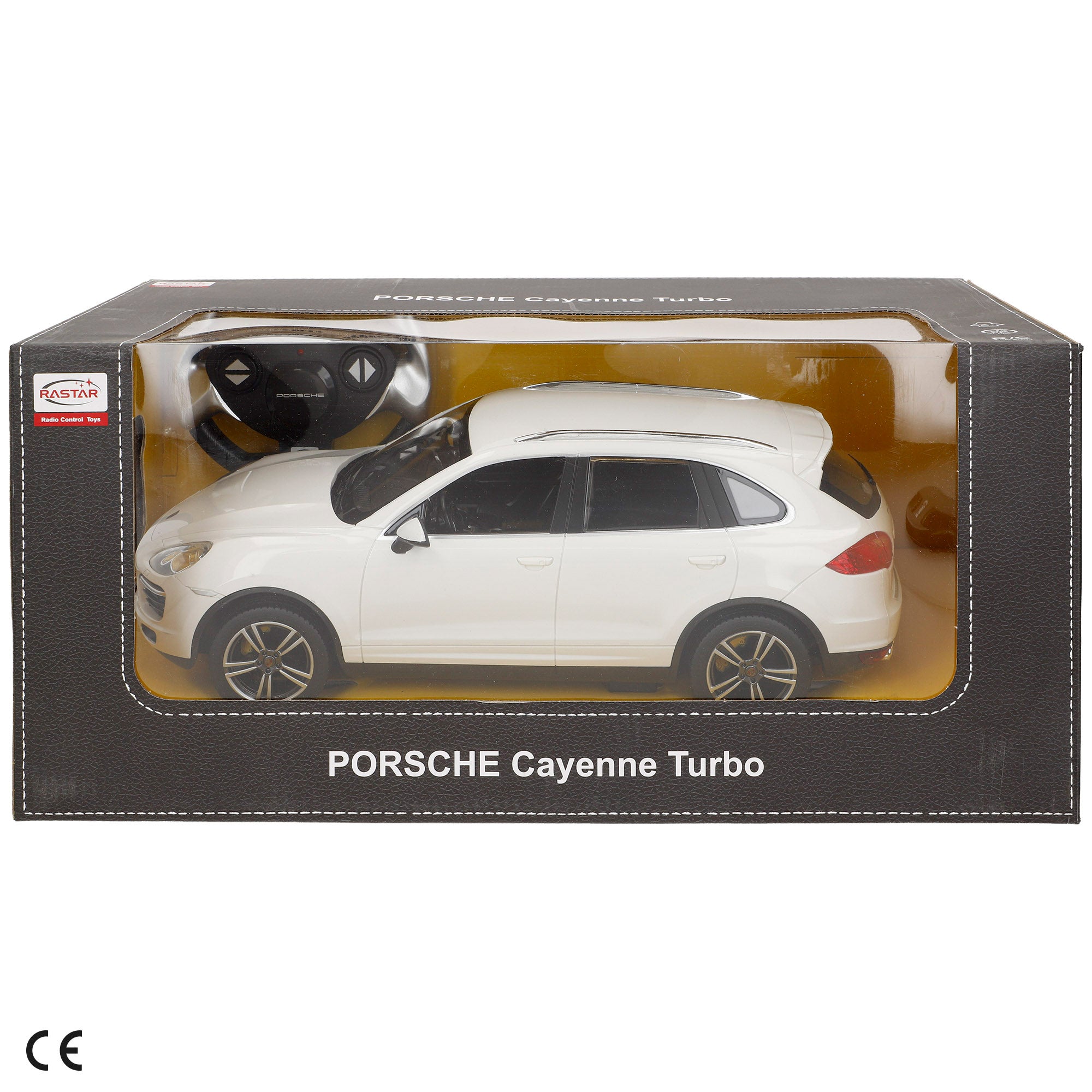 RASTAR Carro telecomandado Porsche Cayenne Turbo branco 1:14