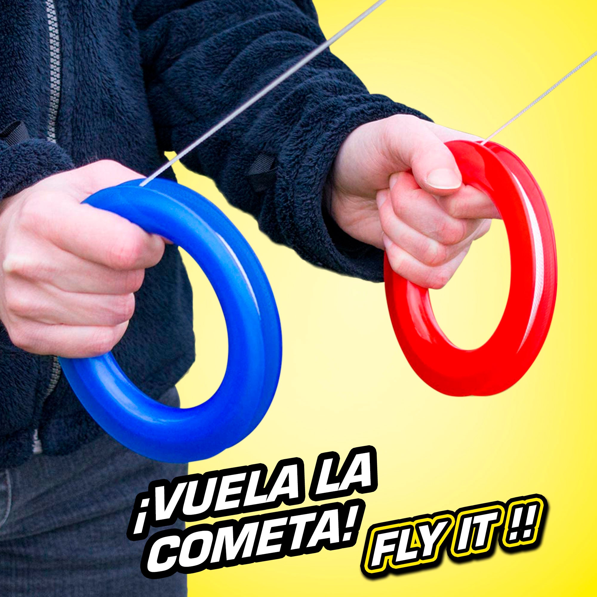 Cometa acrobática pop-up morado y blanco CB Toys
