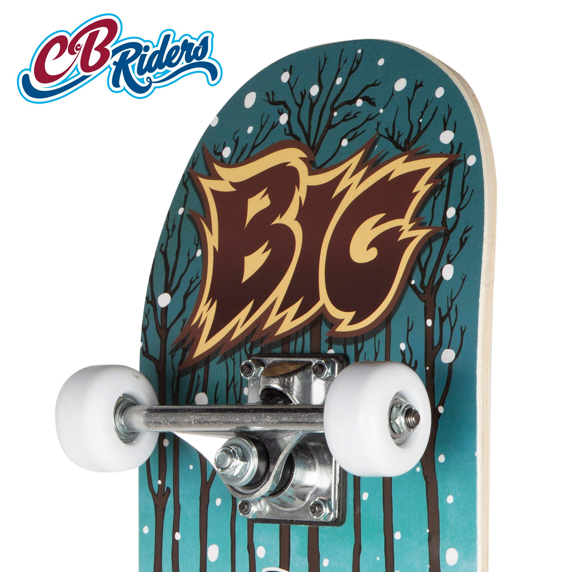 Monopatín madera Big Foot con eje de aluminio 79x20 cm CB Riders