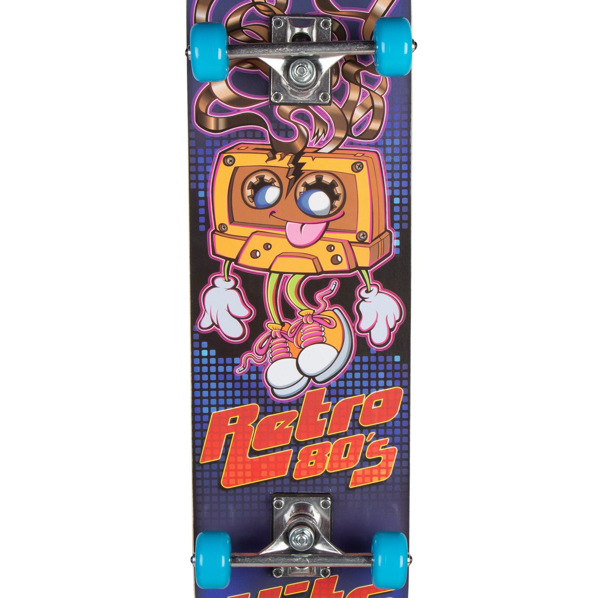 Monopatín madera Retro 80's hits con eje de aluminio 79x20 cm CB Riders