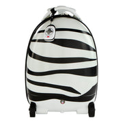 Carrinho infantil RASTAR com comando e estampado de zebra.