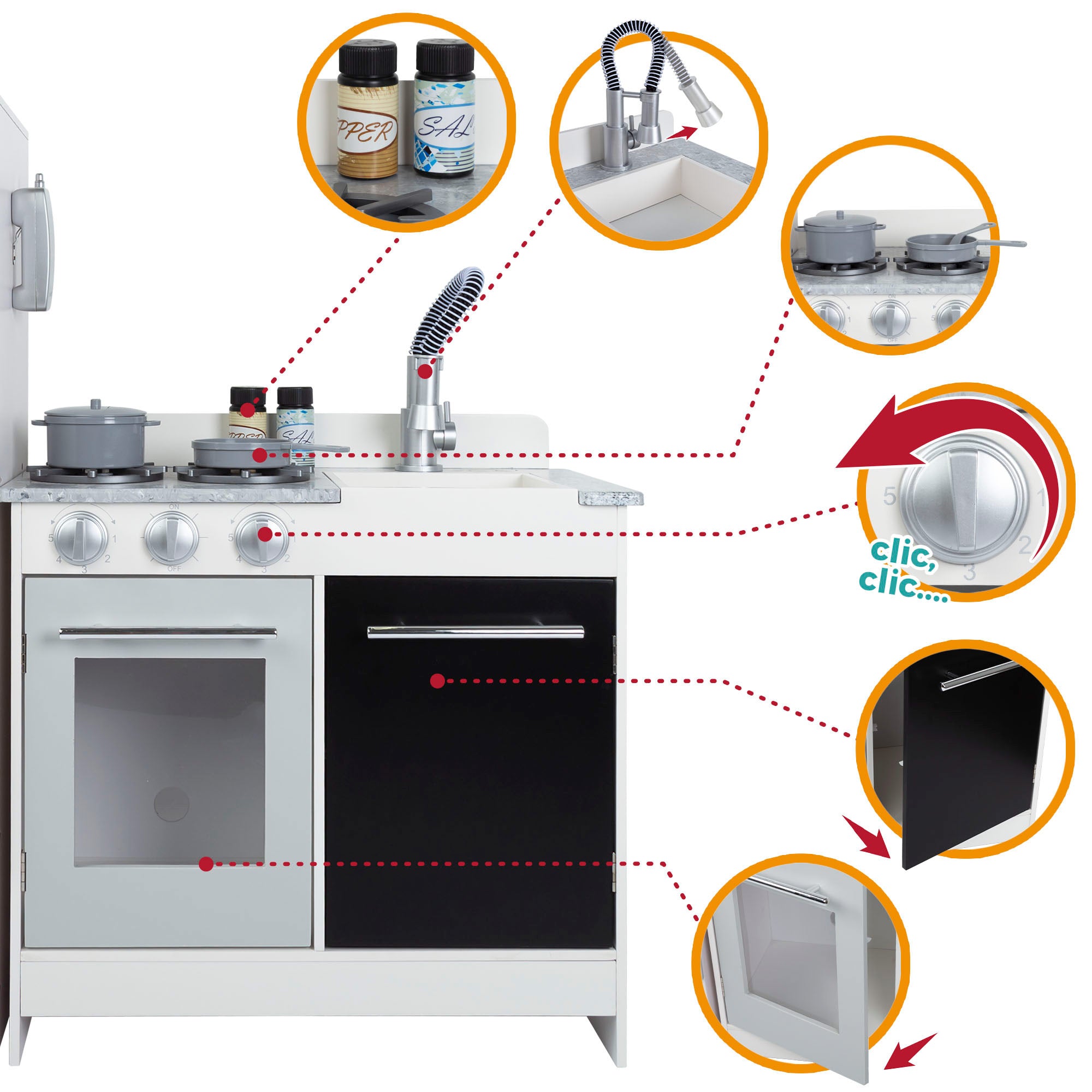 WOOMAX Cocina de madera modular
