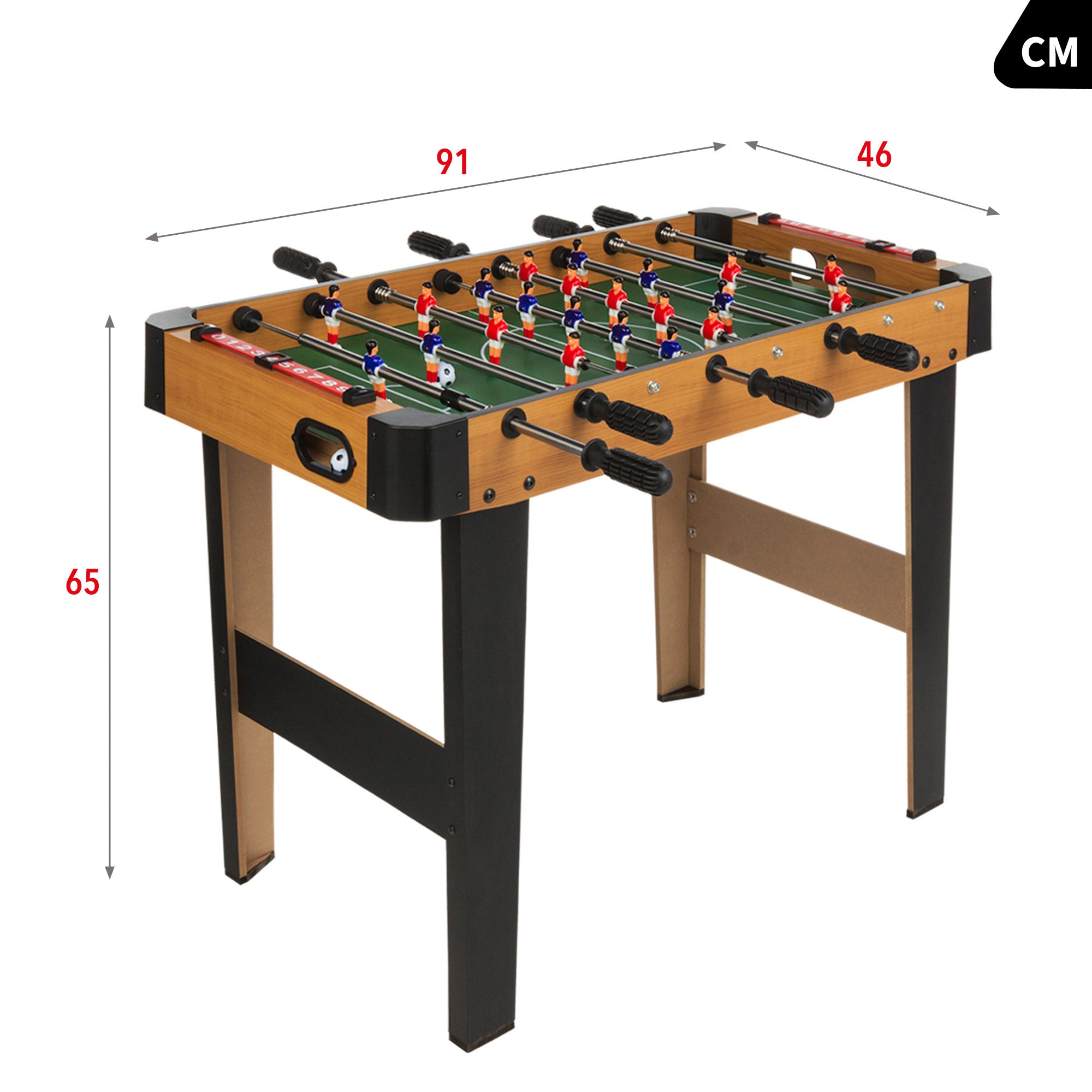 Futbolín de madera con patas 91x46x65 cm CB Games