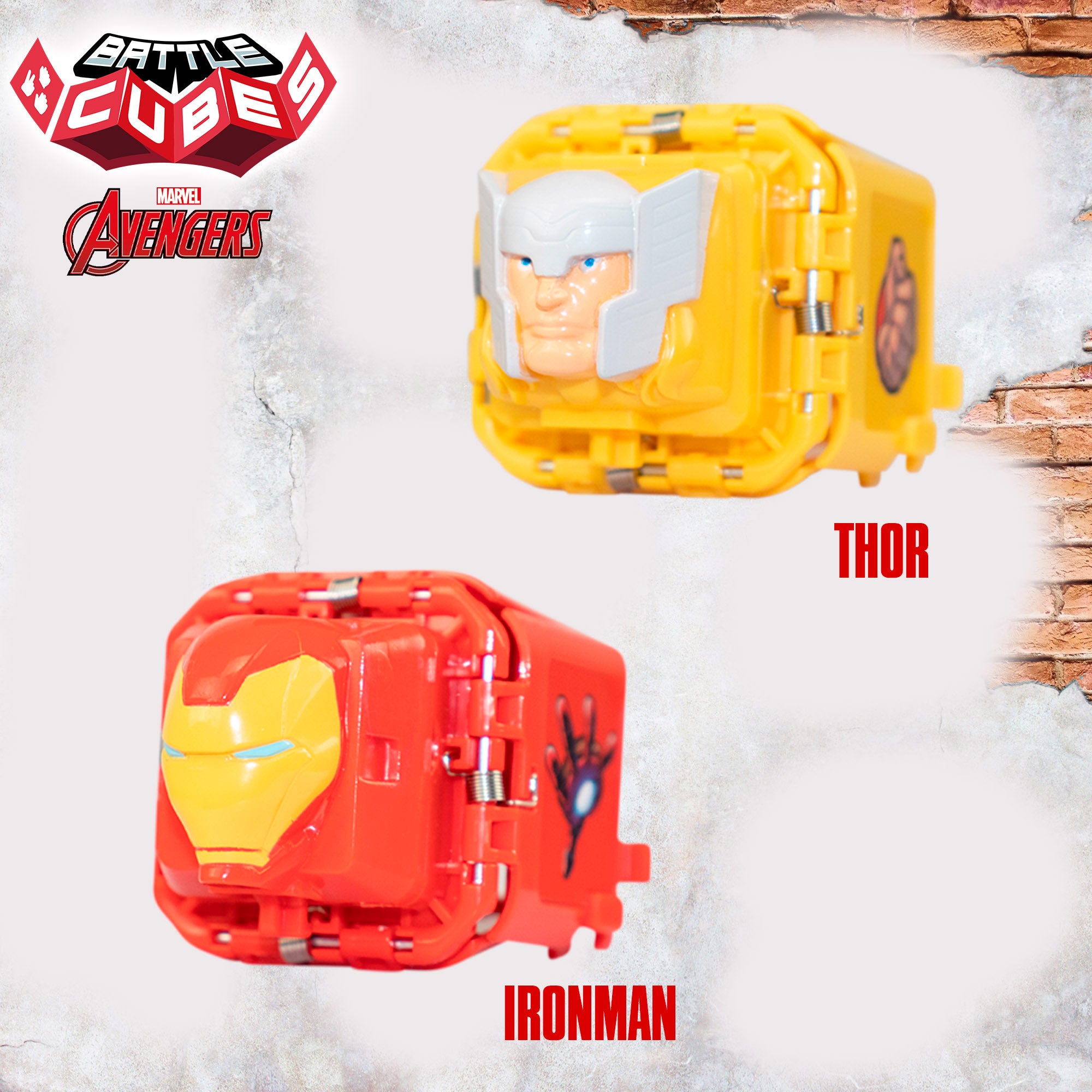 Avengers Set Battle Cubes Iron Man + Thor