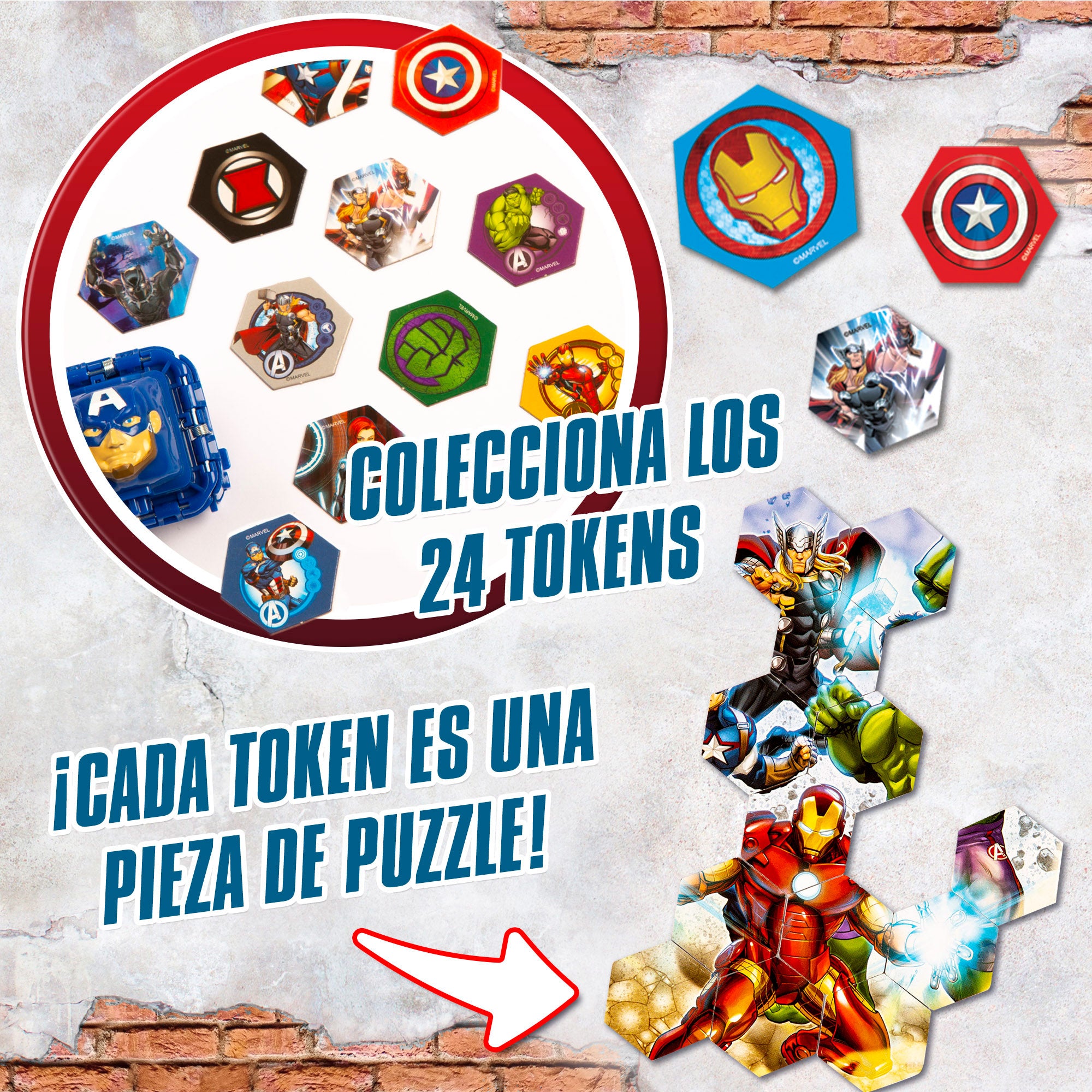 Avengers Set Battle Cubes Capitán América + Black Panter