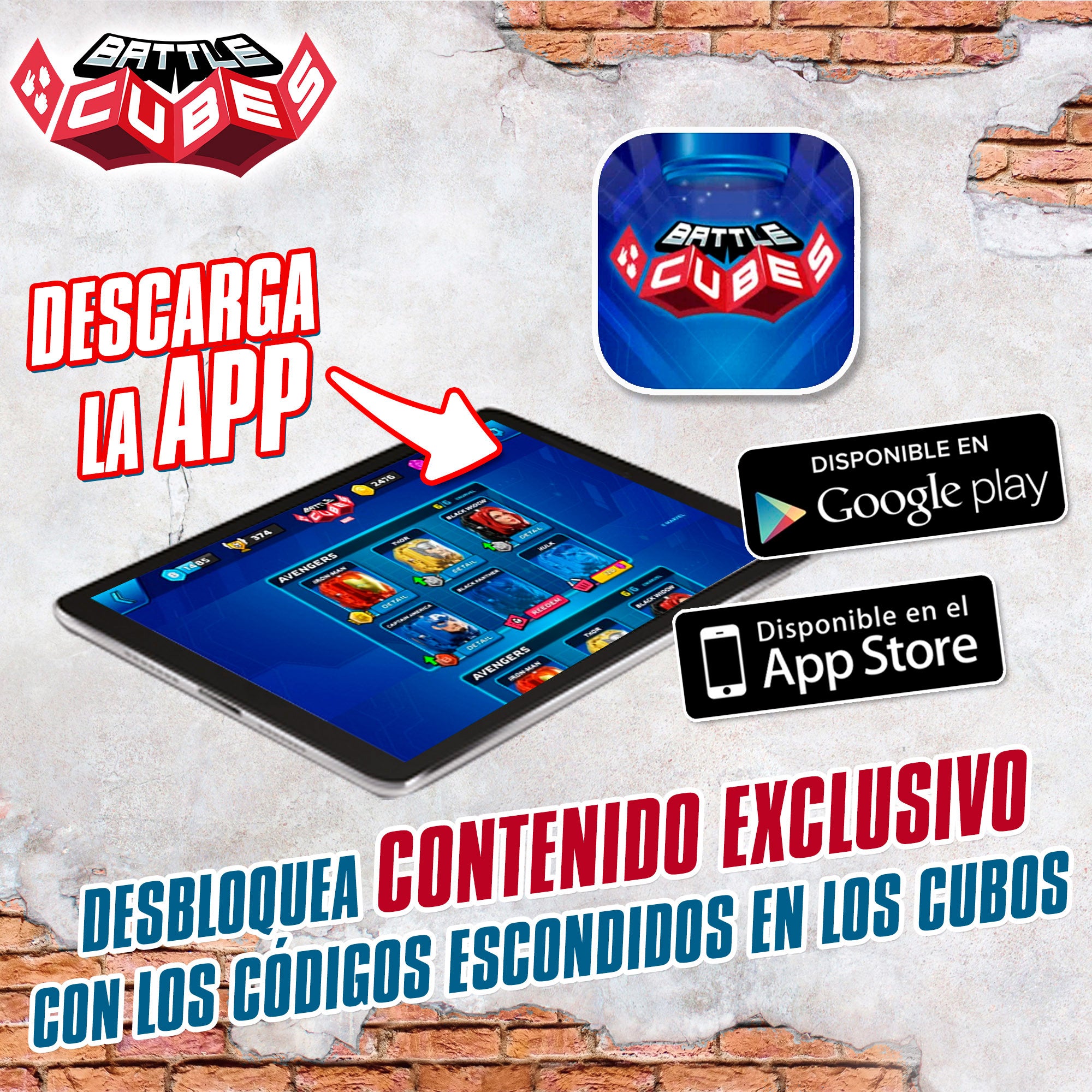 Avengers Set Battle Cubes Capitán América + Black Panter