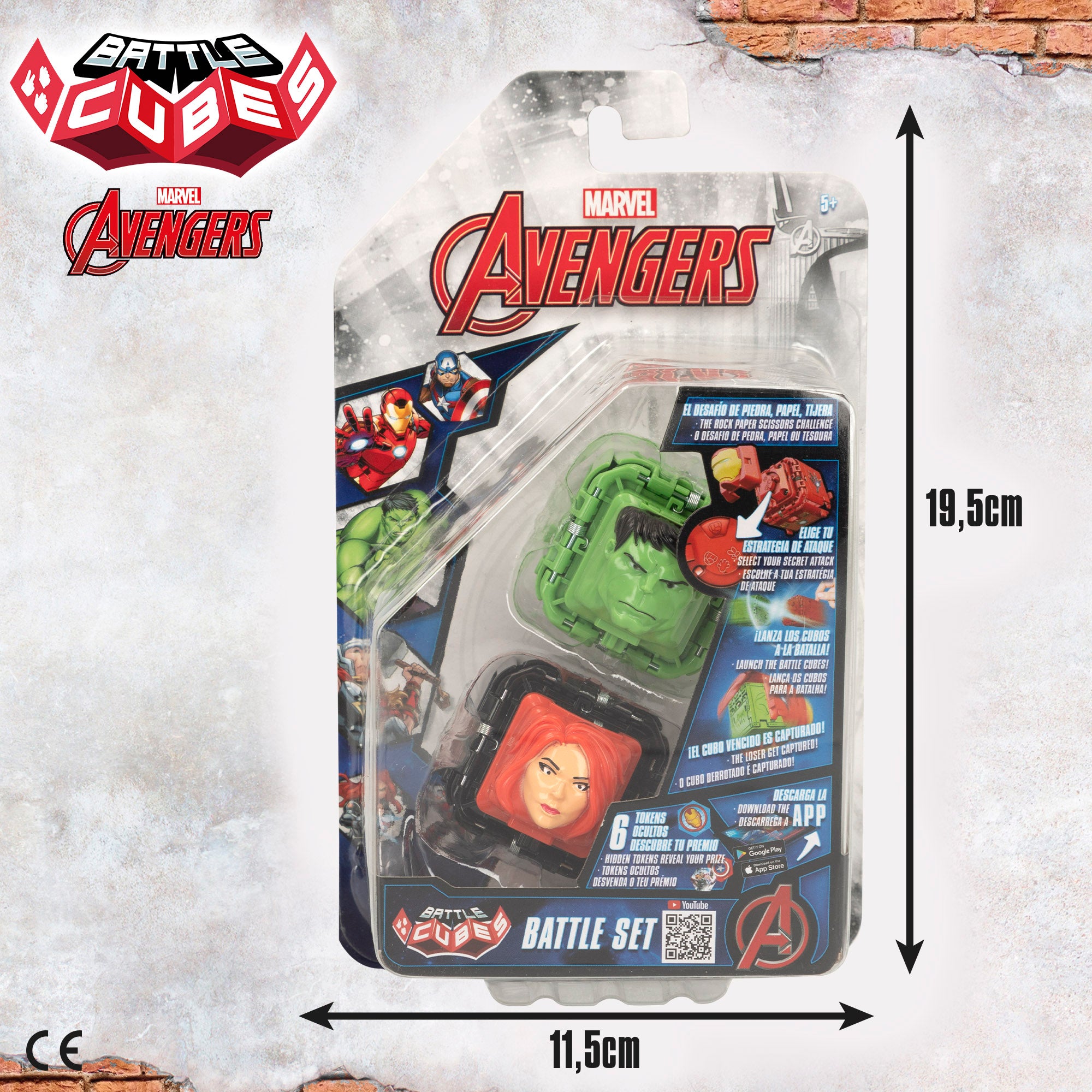 Avengers Set Battle Cubes Hulk + Viuda Negra