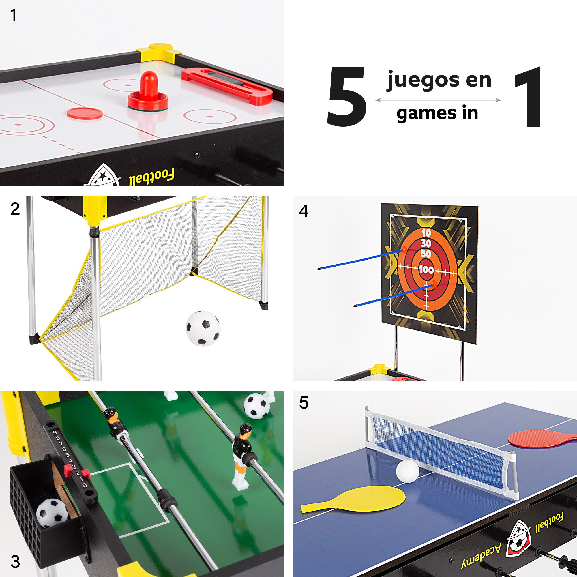 Mesa multijuegos 5 en 1 CB Games