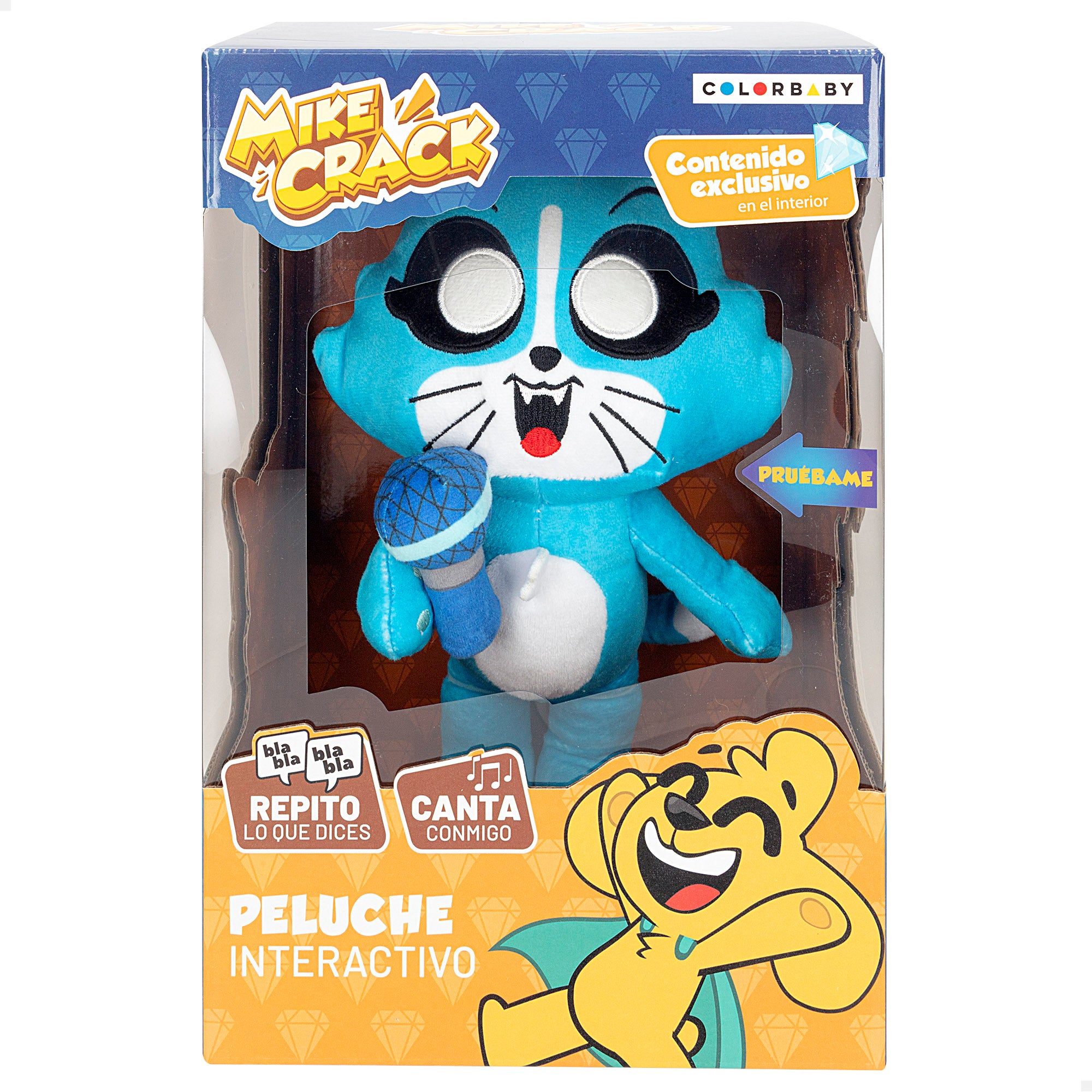 Mikecrack Peluche oficial gatita Akela "Canto y repito lo que dices"