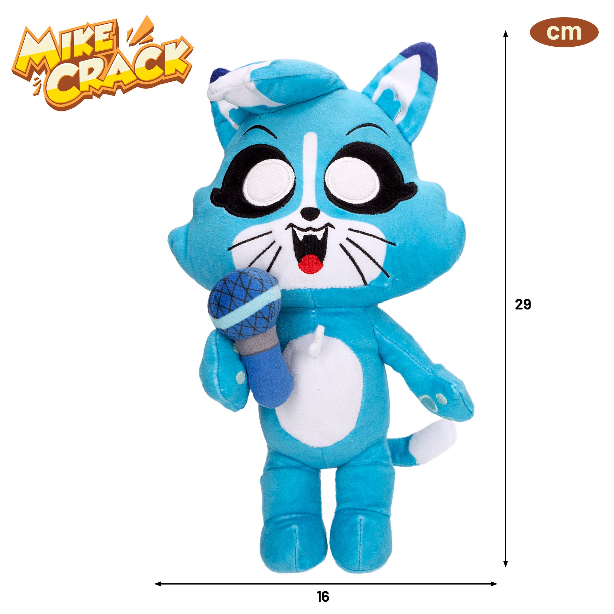 Mikecrack Peluche oficial gatita Akela "Canto y repito lo que dices"