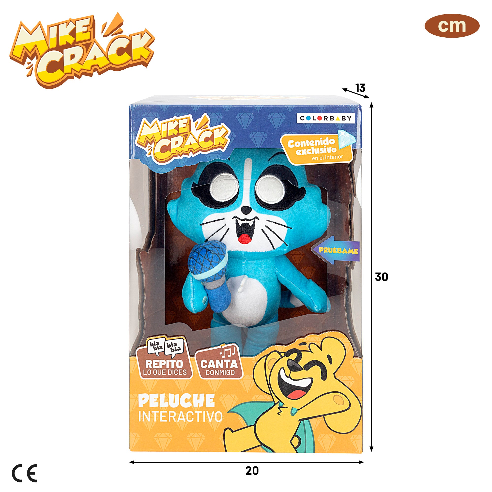 Mikecrack Peluche oficial gatita Akela "Canto y repito lo que dices"