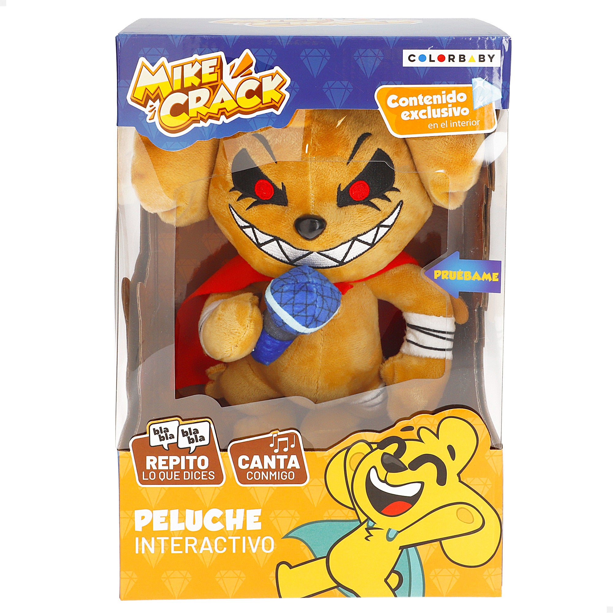 Mikecrack Peluche oficial perro Mike.Exe "Canto y repito lo que dices"