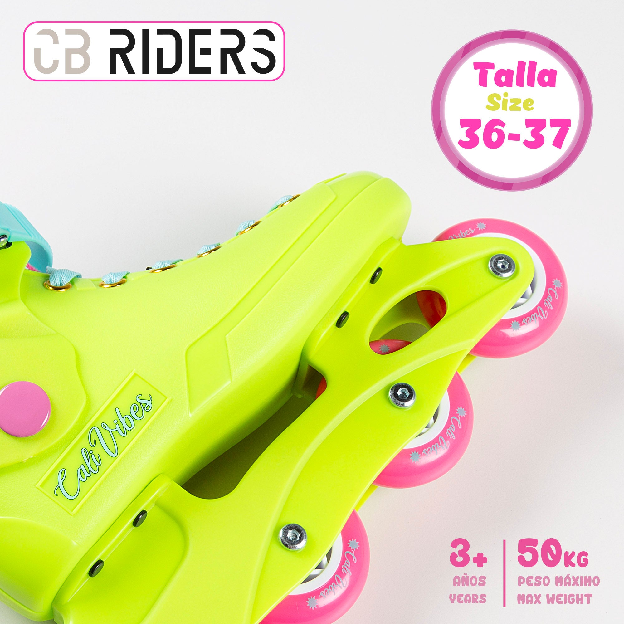 Patines en línea amarillo neón T. 36-37 CB Riders