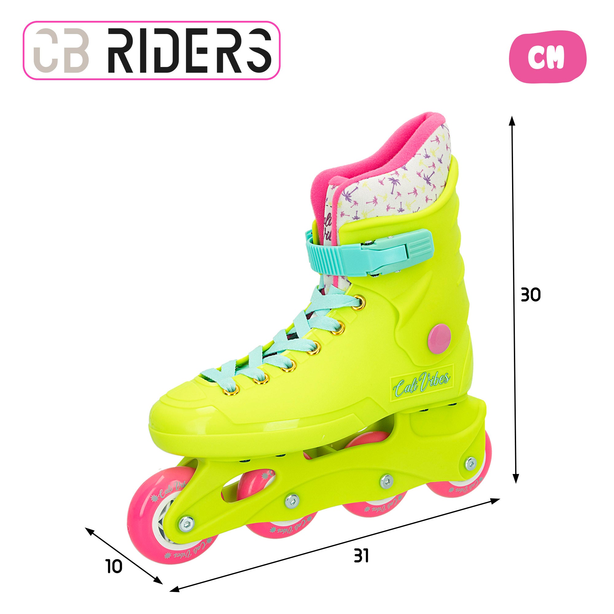 Patines en línea amarillo neón T. 36-37 CB Riders