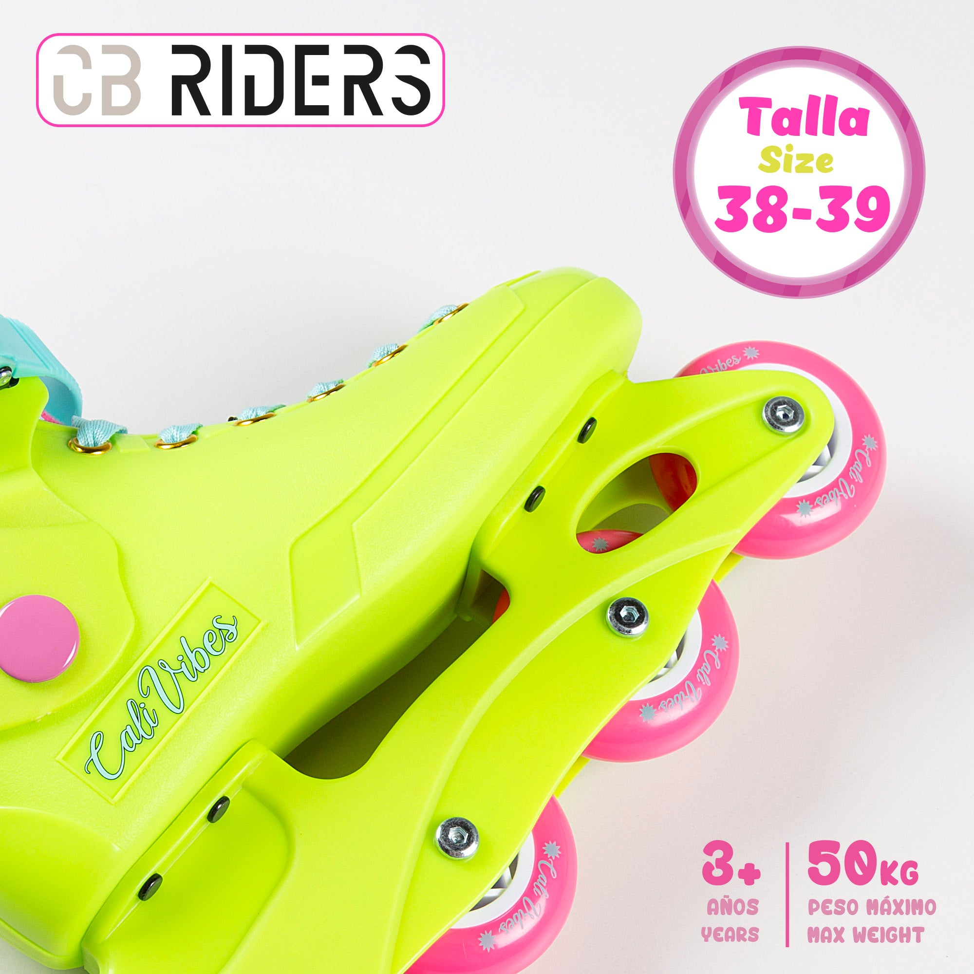 Patines en línea amarillo neón T. 38-39 CB Riders
