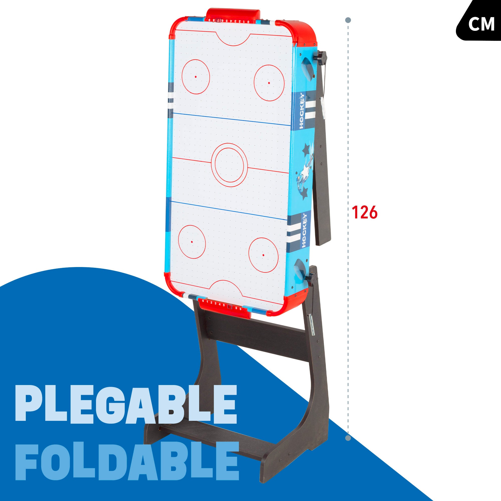 Mesa Air Hockey madera patas plegables 81x42x63 cm CB Games