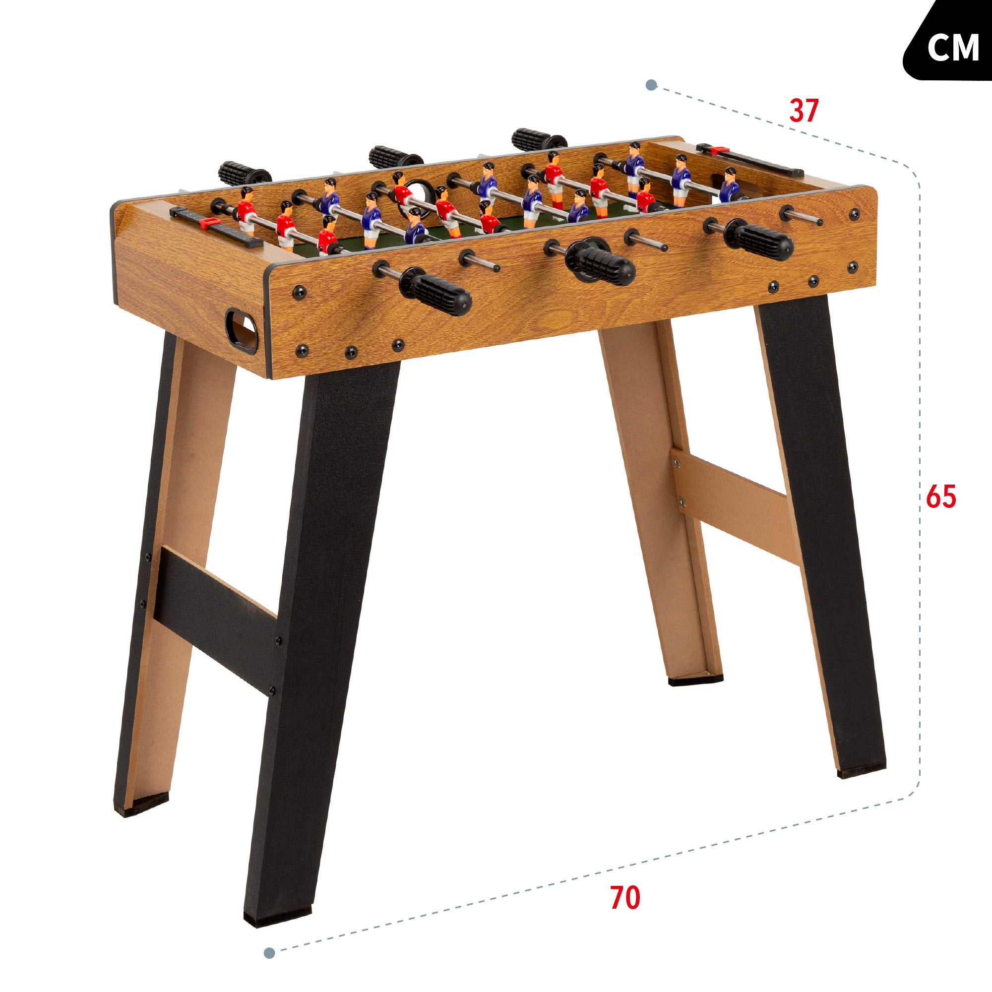 Futbolín de madera con patas 70x37x65 cm CB Games