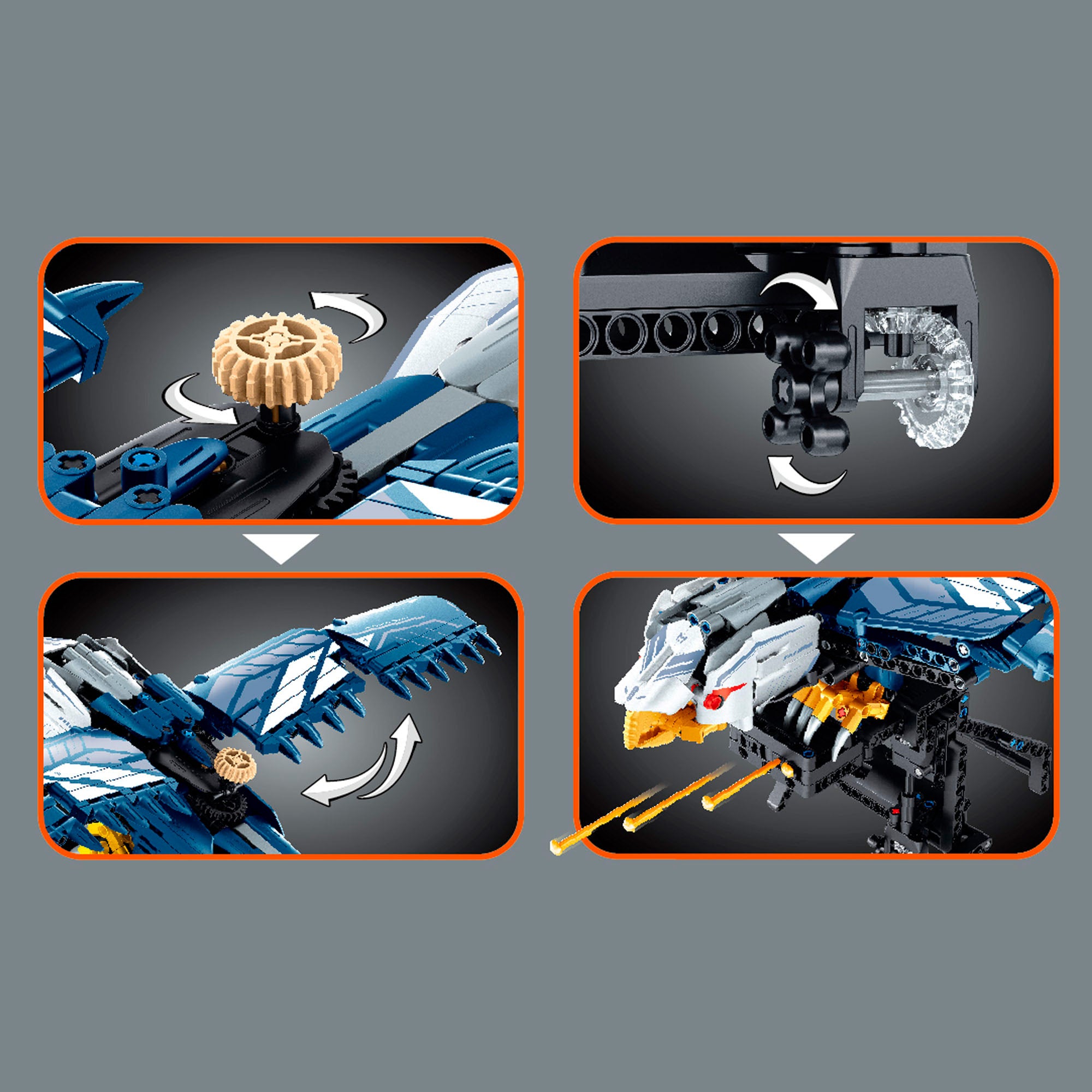 iM.Master Juego de construcción Halcón lanzamisiles - 630 pzas.