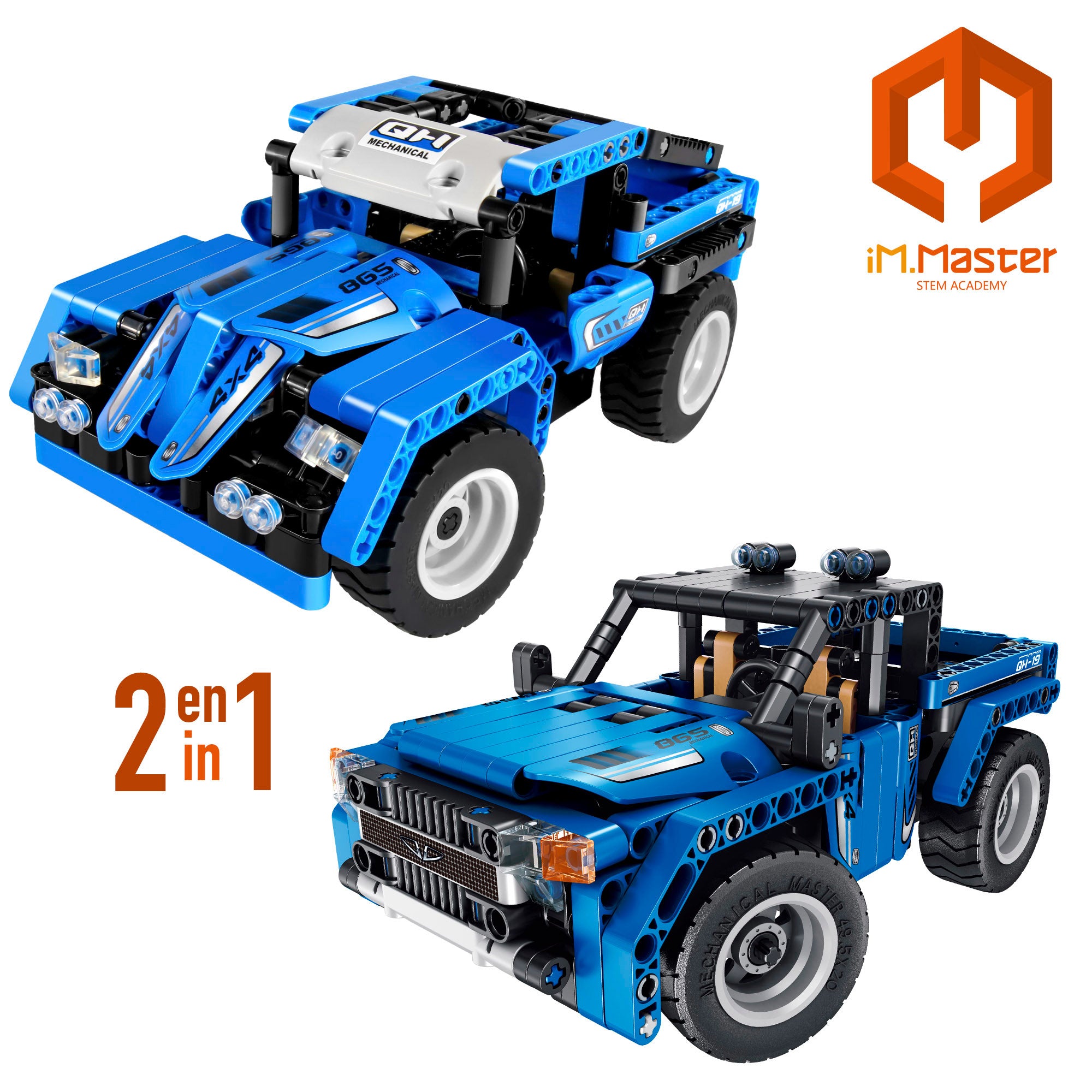 iM.Master Juego de construcción Coche teledirigido Pickup 2 en 1 - 353 pzas.