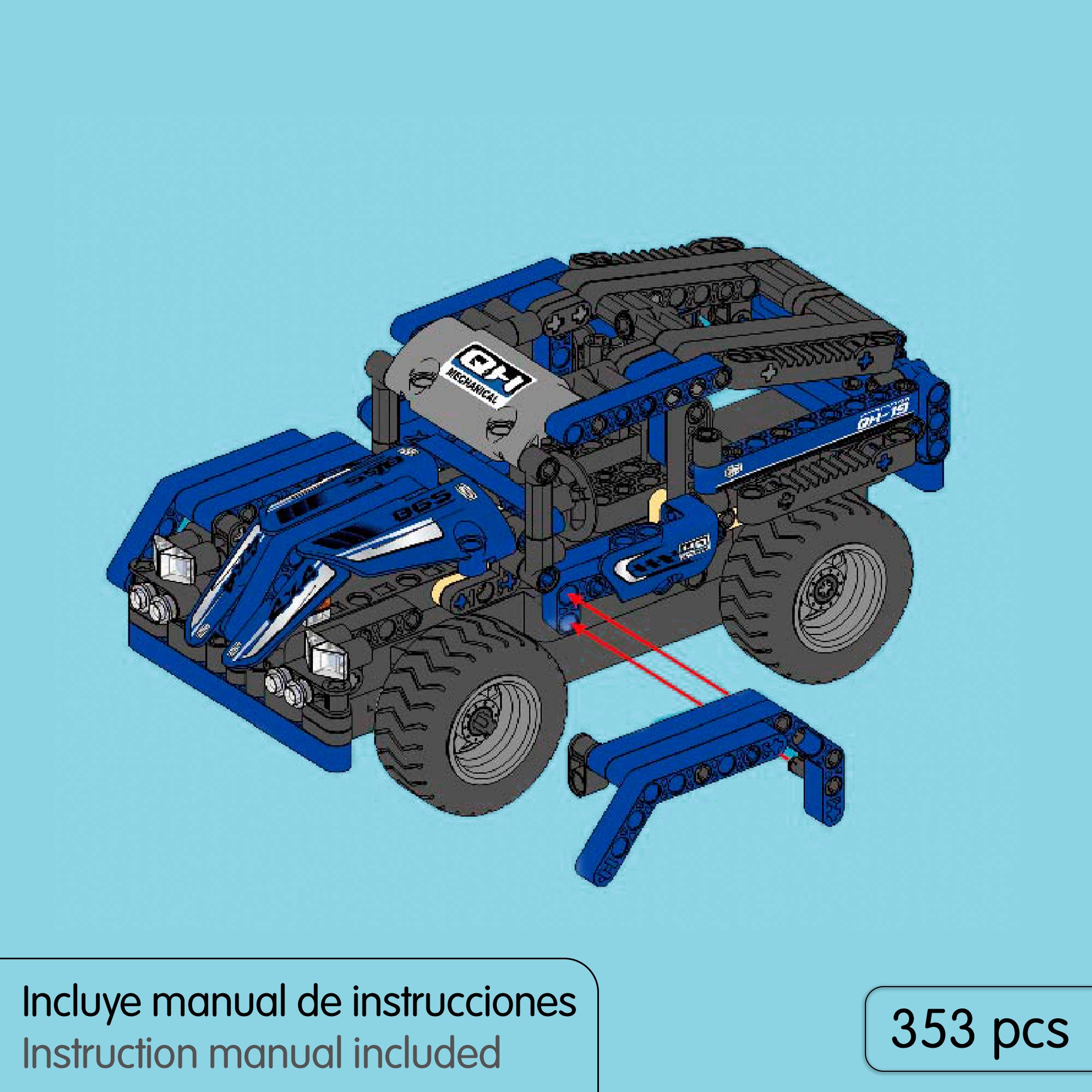 iM.Master Juego de construcción Coche teledirigido Pickup 2 en 1 - 353 pzas.
