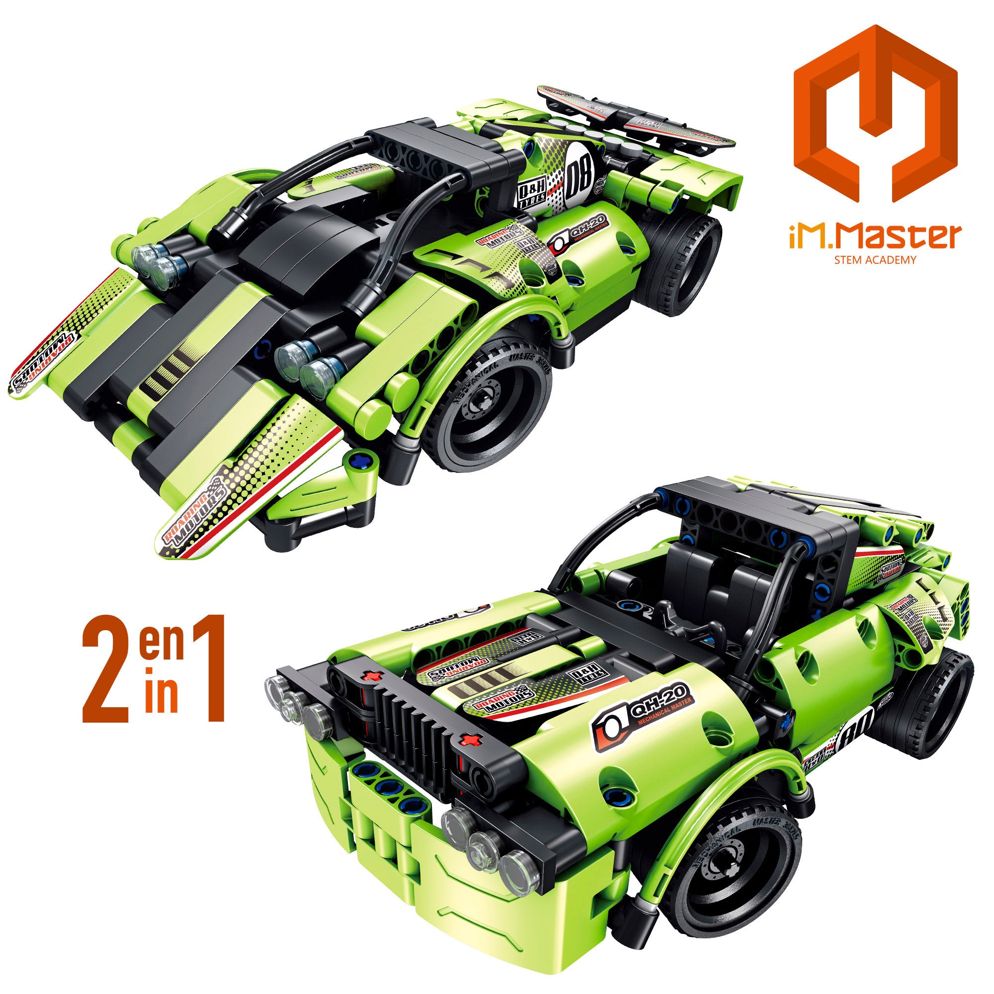 iM.Master Juego de construcción Coche teledirigido Sport 2 en 1 - 335 pzas.
