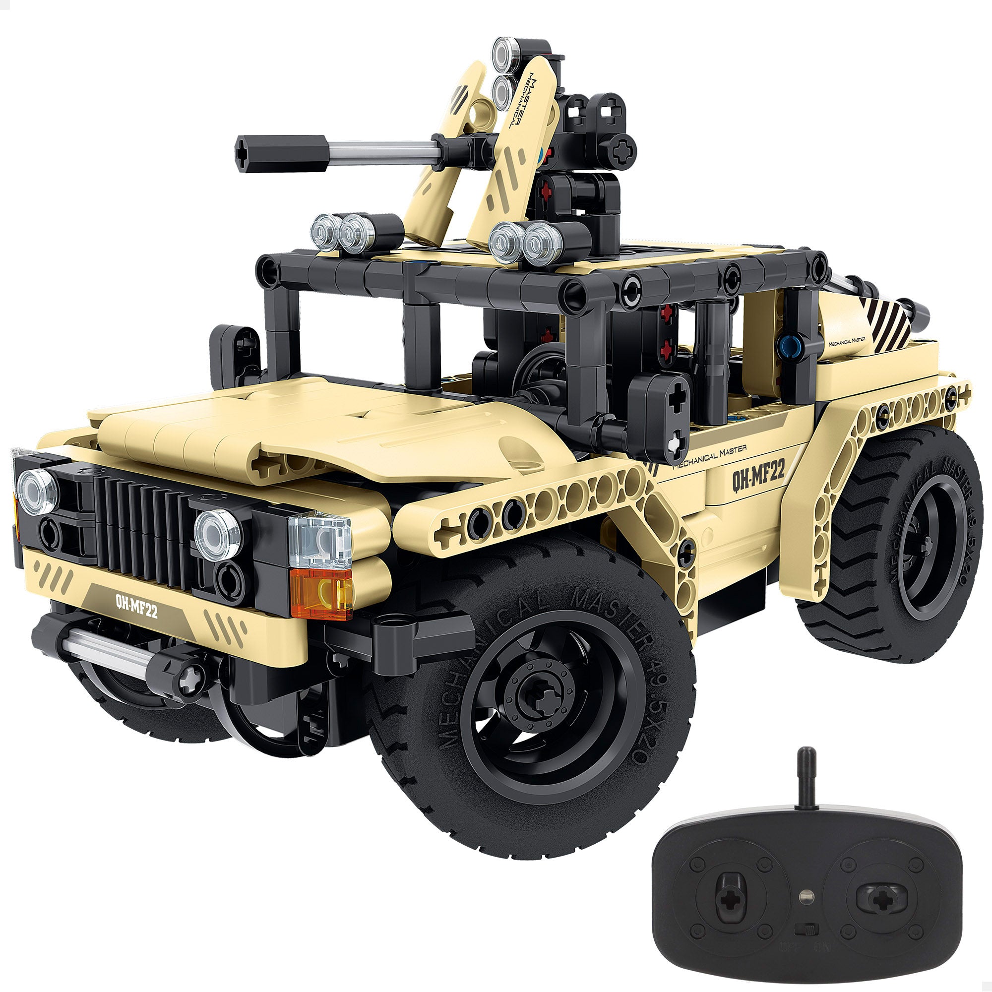 iM.Master Juego de construcción Coche teledirigido militar 2 en 1 - 370 pzas.