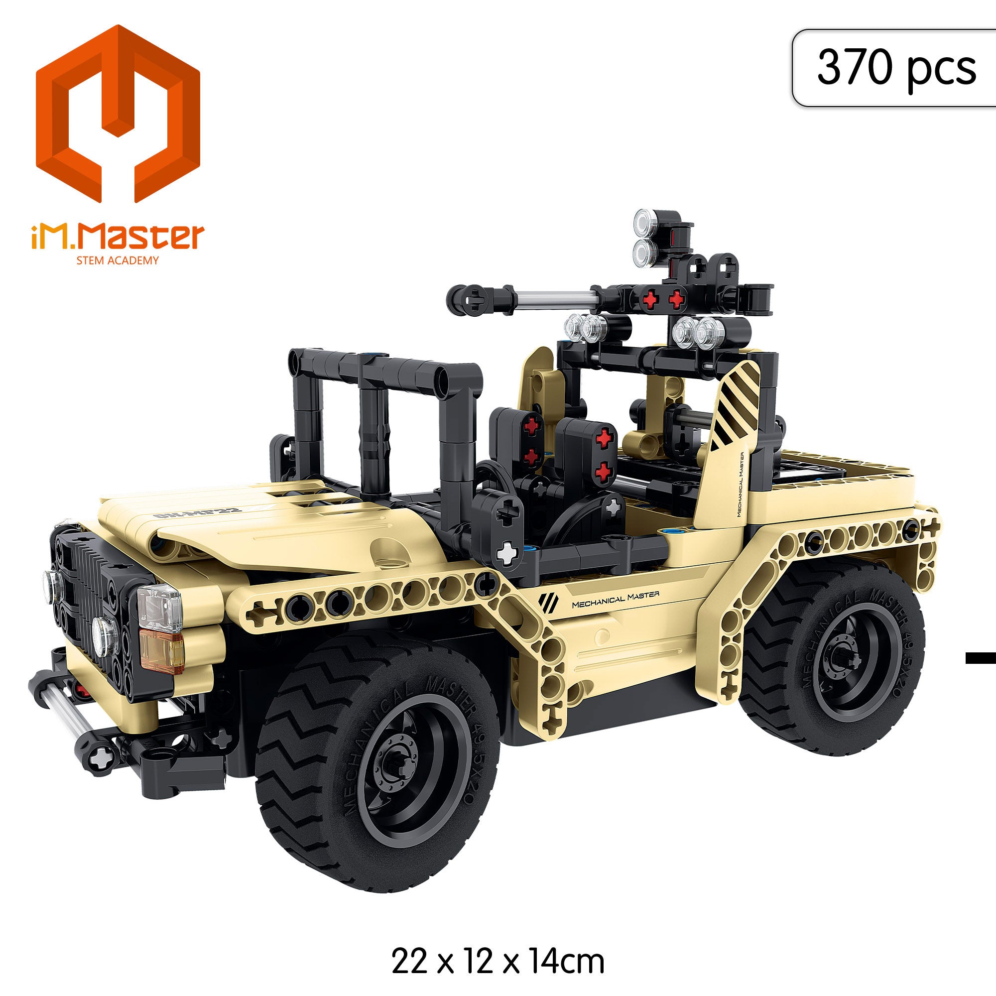 iM.Master Juego de construcción Coche teledirigido militar 2 en 1 - 370 pzas.