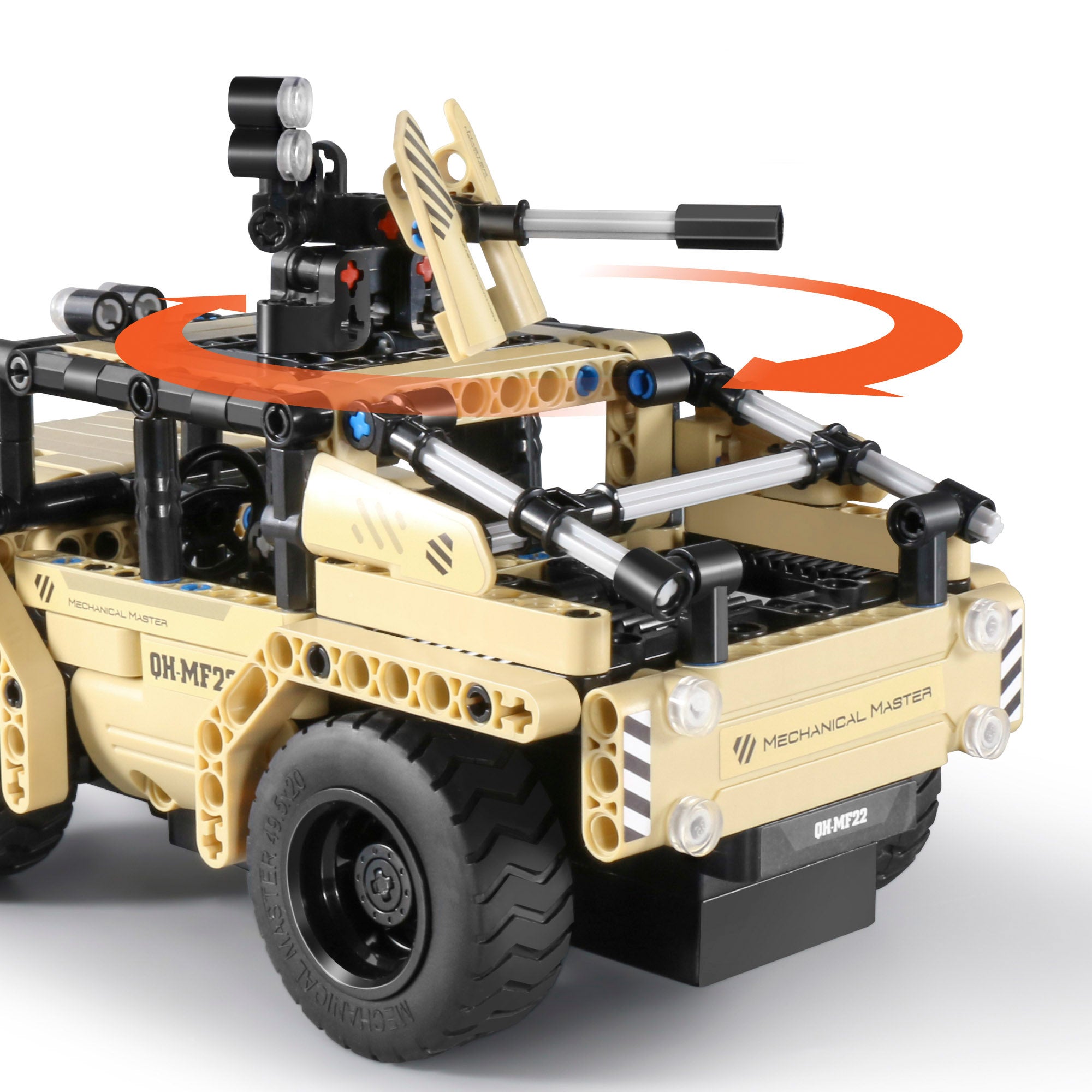 iM.Master Juego de construcción Coche teledirigido militar 2 en 1 - 370 pzas.