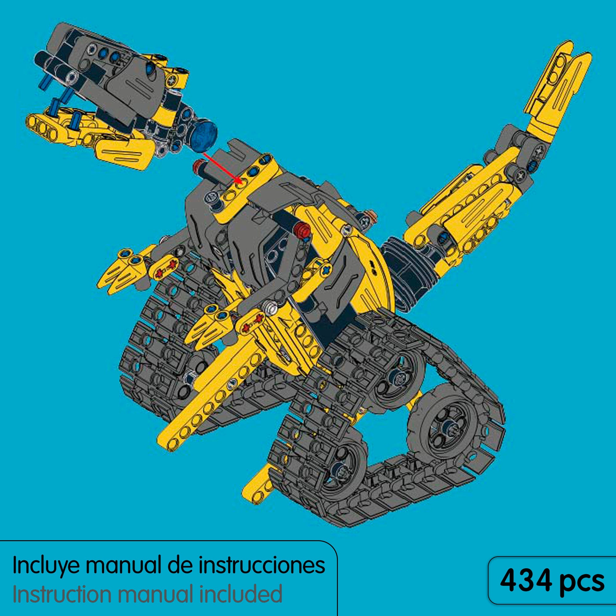 iM.Master Juego de construcción Robot teledirigido 3 en 1 - 434 pzas.