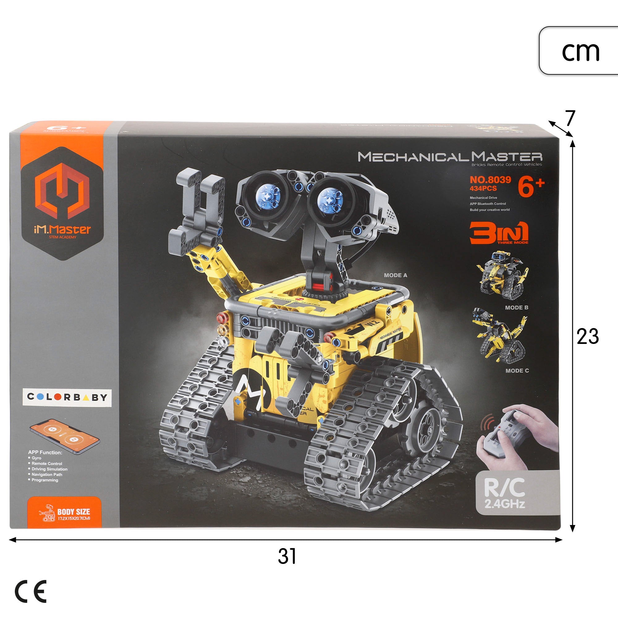 iM.Master Juego de construcción Robot teledirigido 3 en 1 - 434 pzas.