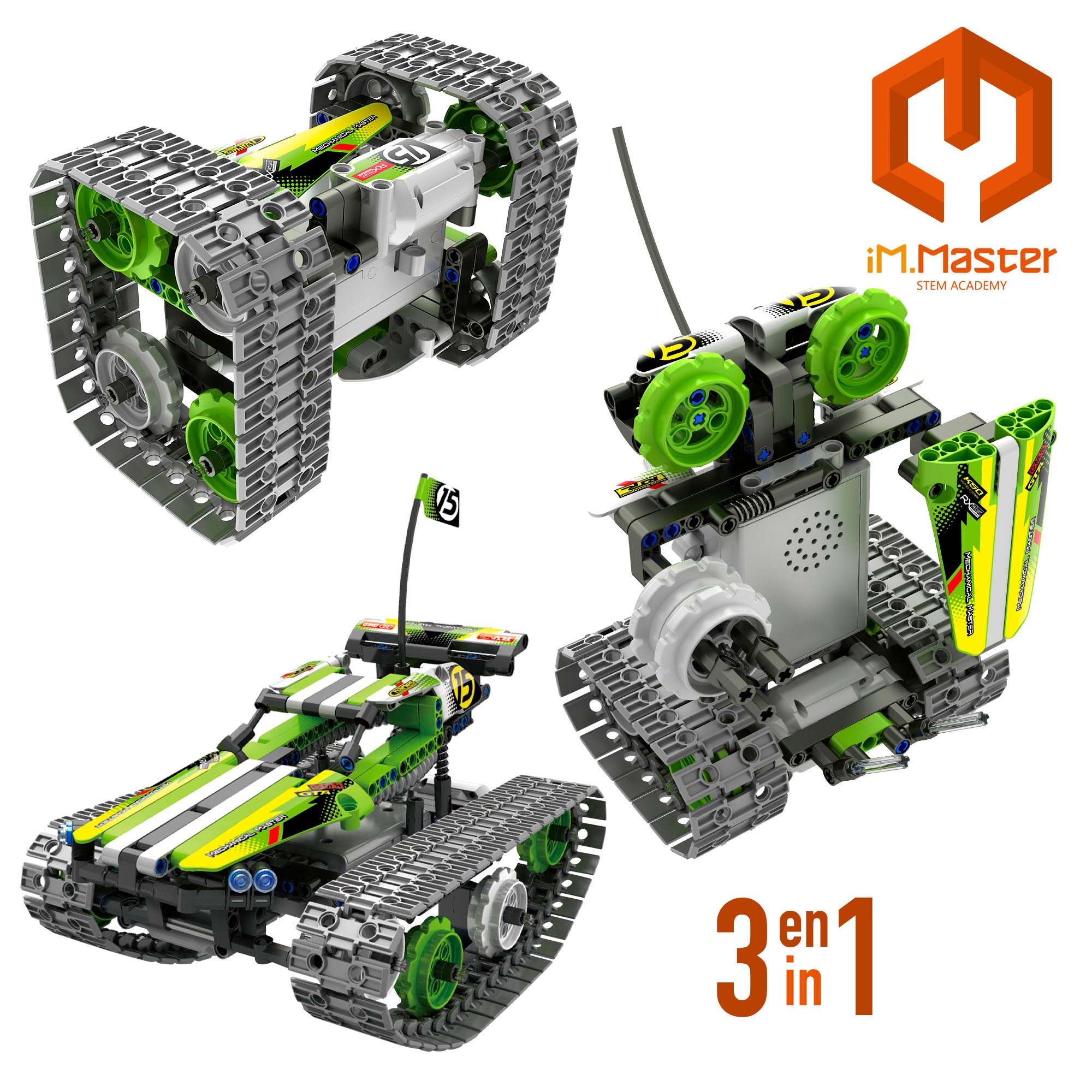 iM.Master Juego de construcción Robot teledigirido acrobático 3 en 1 - 353 pzas.