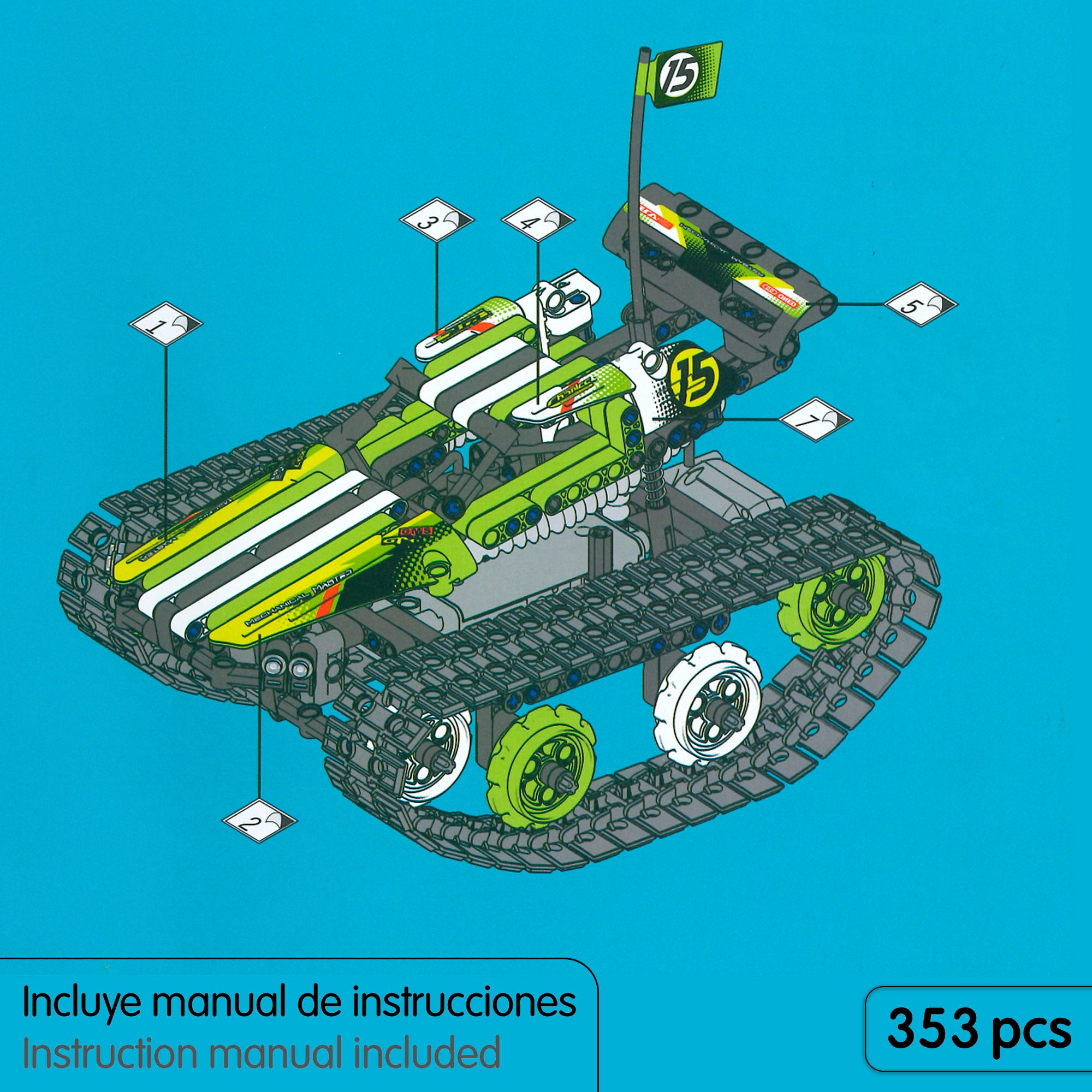 iM.Master Juego de construcción Robot teledigirido acrobático 3 en 1 - 353 pzas.