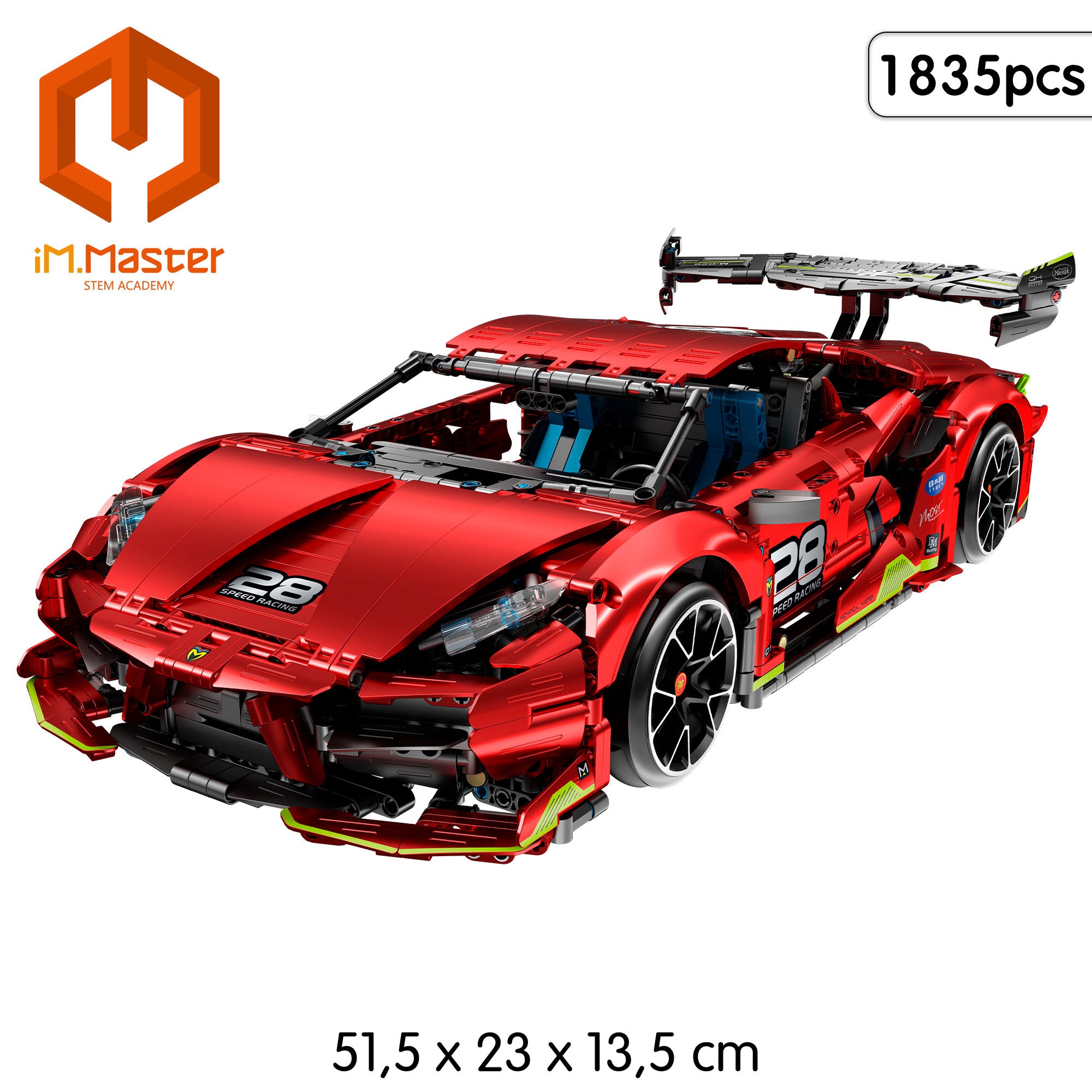 iM.Master Juego de construcción Coche teledirigido superdeportivo 1/10 - 1835 pzas.