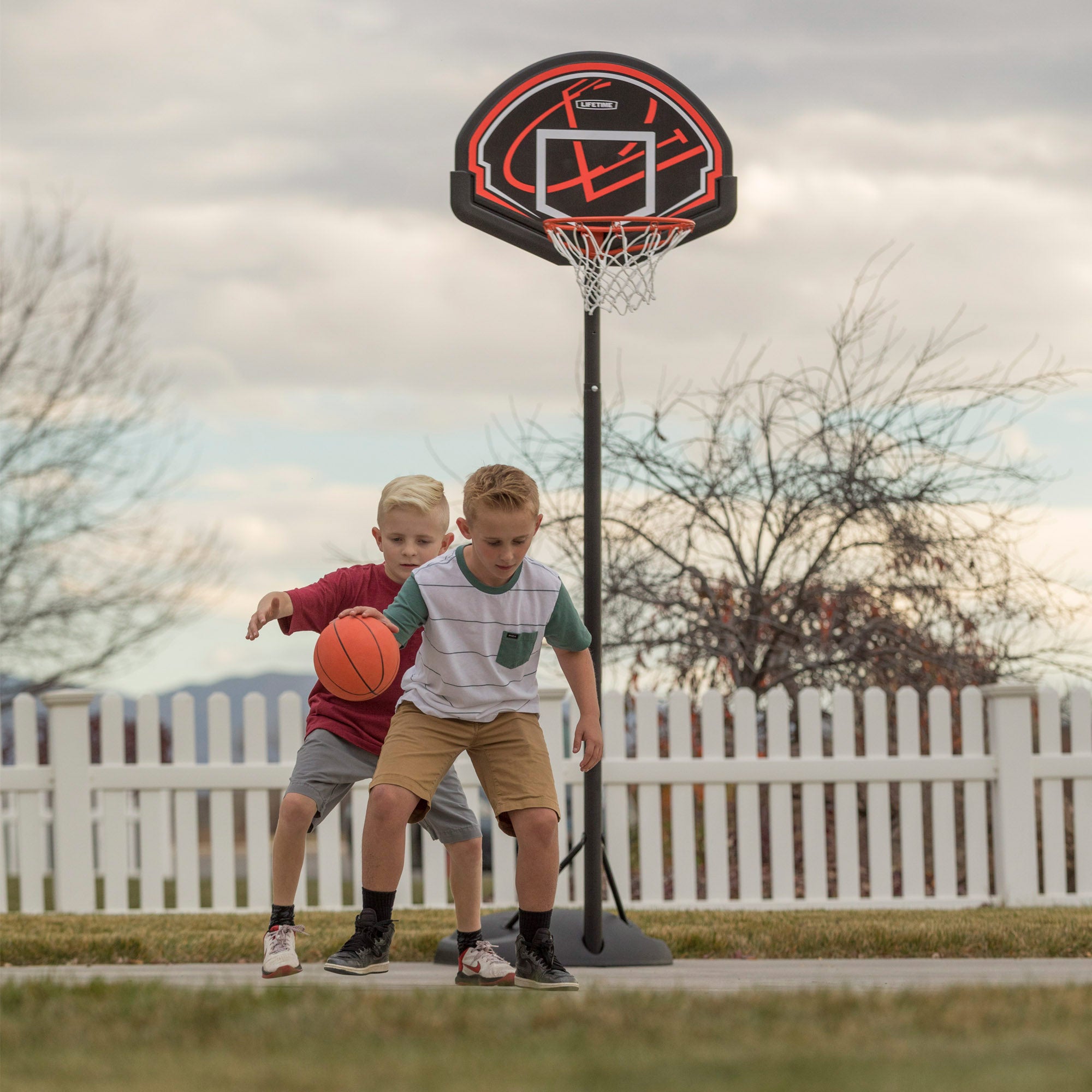 Canasta baloncesto ultrarresistente Lifetime Altura regulable 165/222 cm UV100
