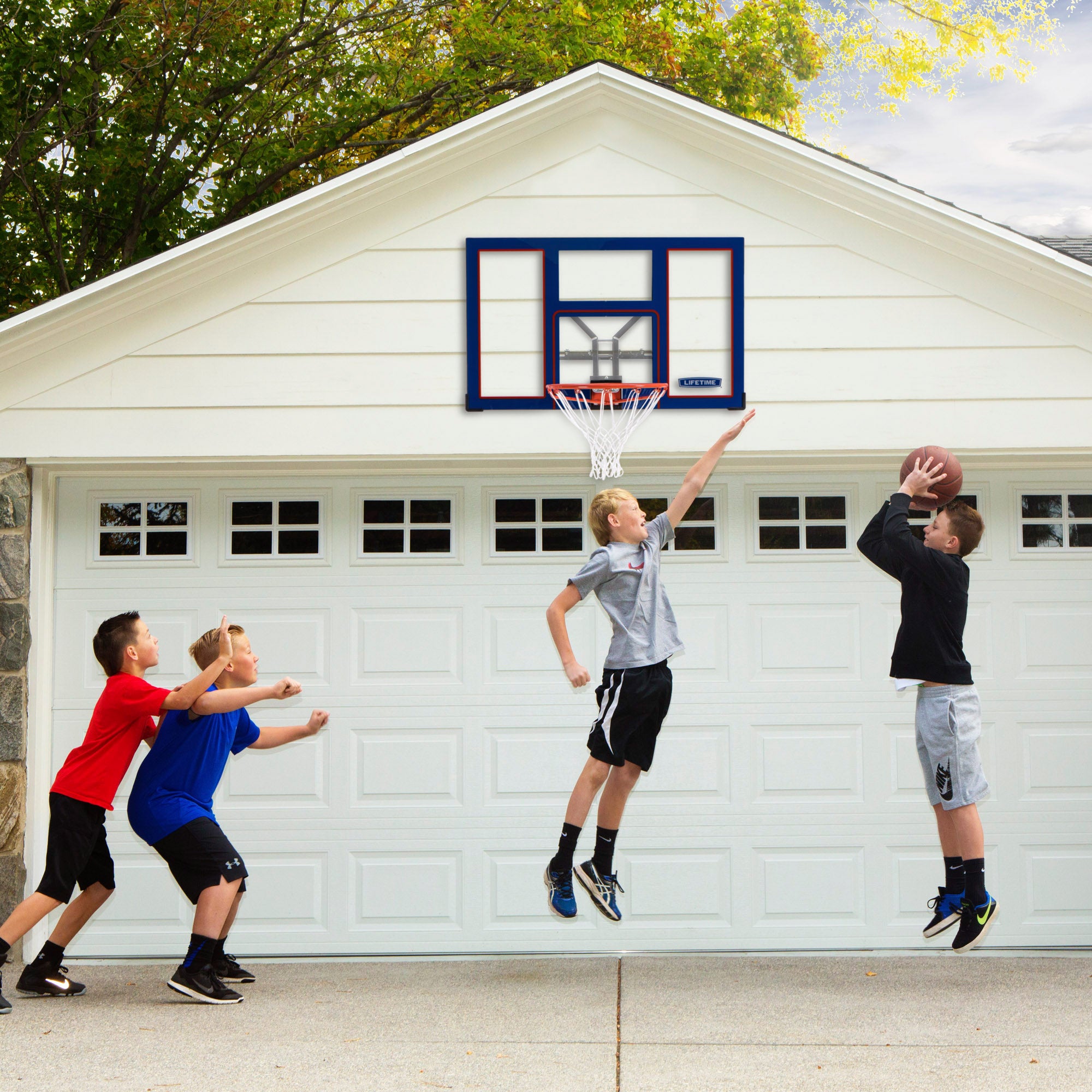 Tablero de baloncesto ultrarresistente para pared LIFETIME 121x75,5 cm UV100